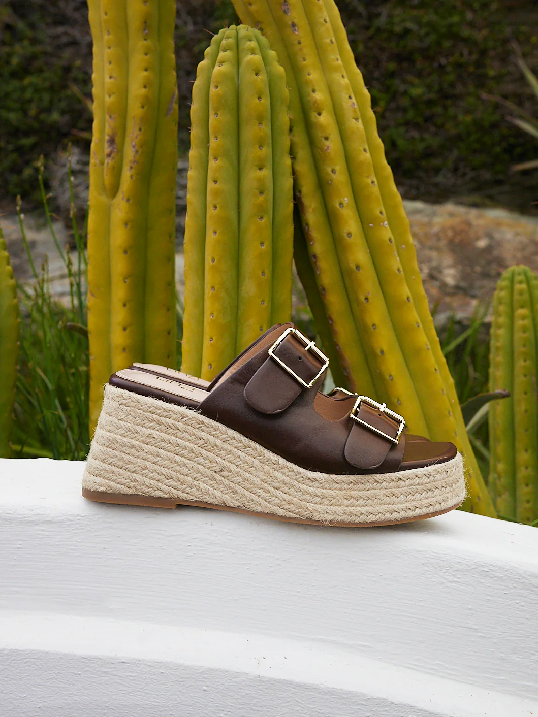 Impact Brown Espadrille Wedge Mules - Image 7