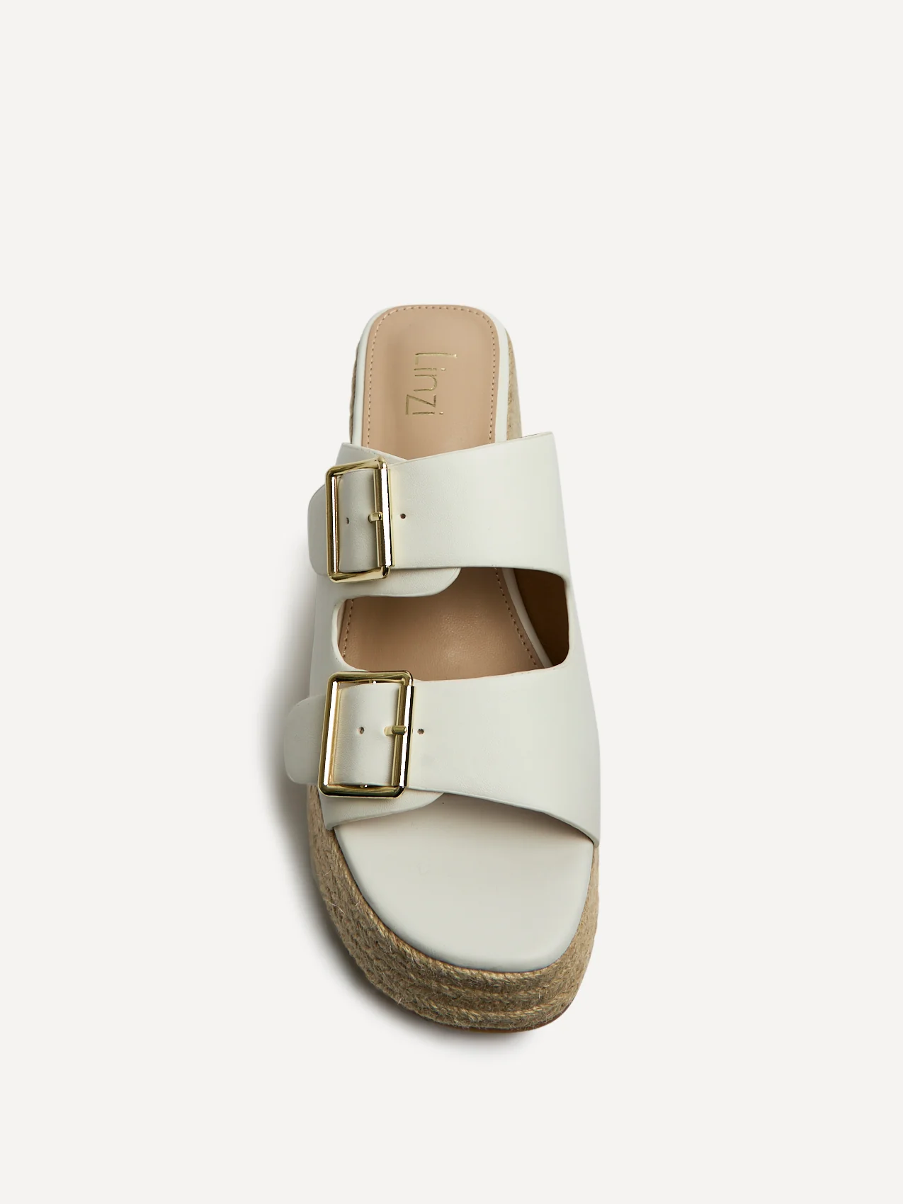 Impact White Espadrille Wedge Mules - Image 4