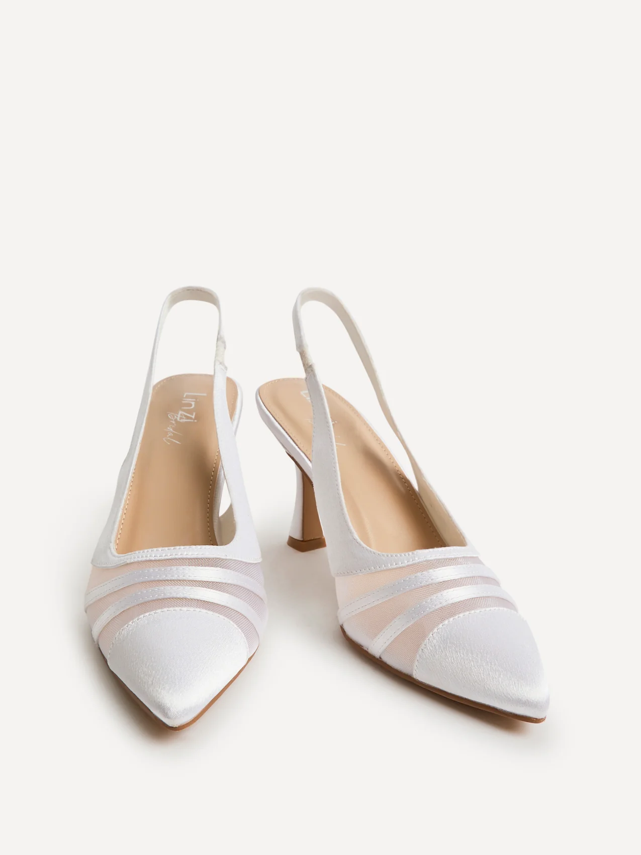 Inez Bridal Ivory Mesh Court Heels - Image 3