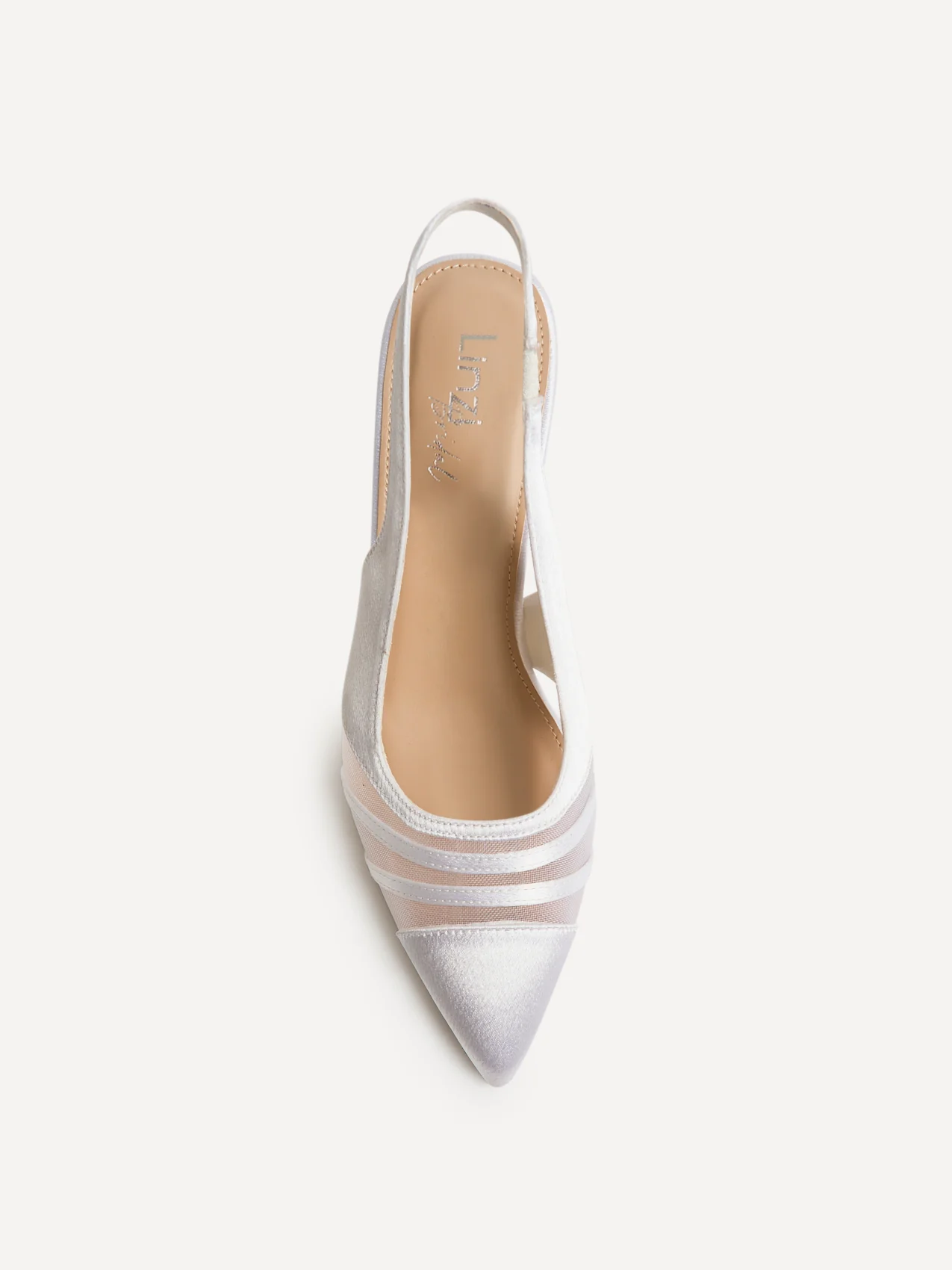 Inez Bridal Ivory Mesh Court Heels - Image 4