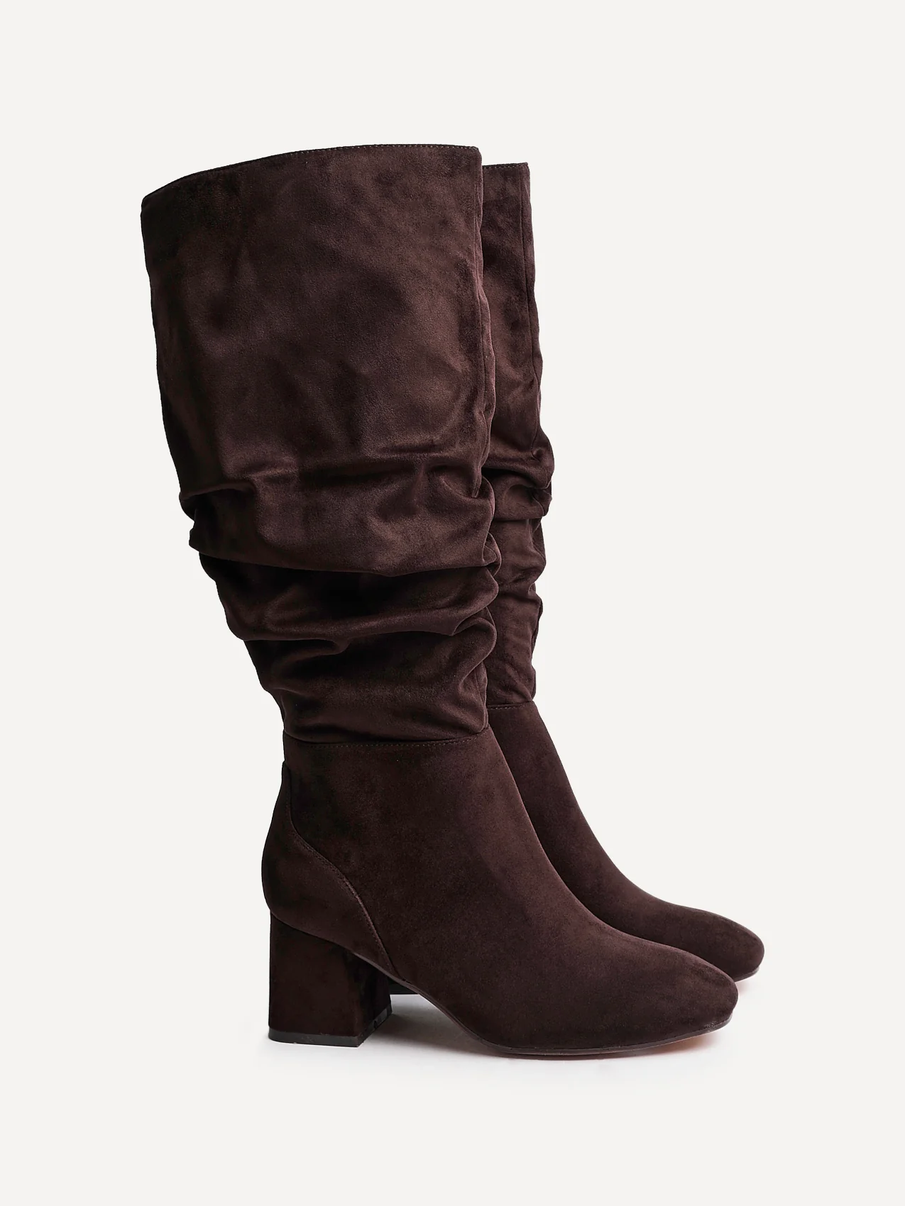 Inferno Wide Fit Brown Long Heeled Boots - Image 4