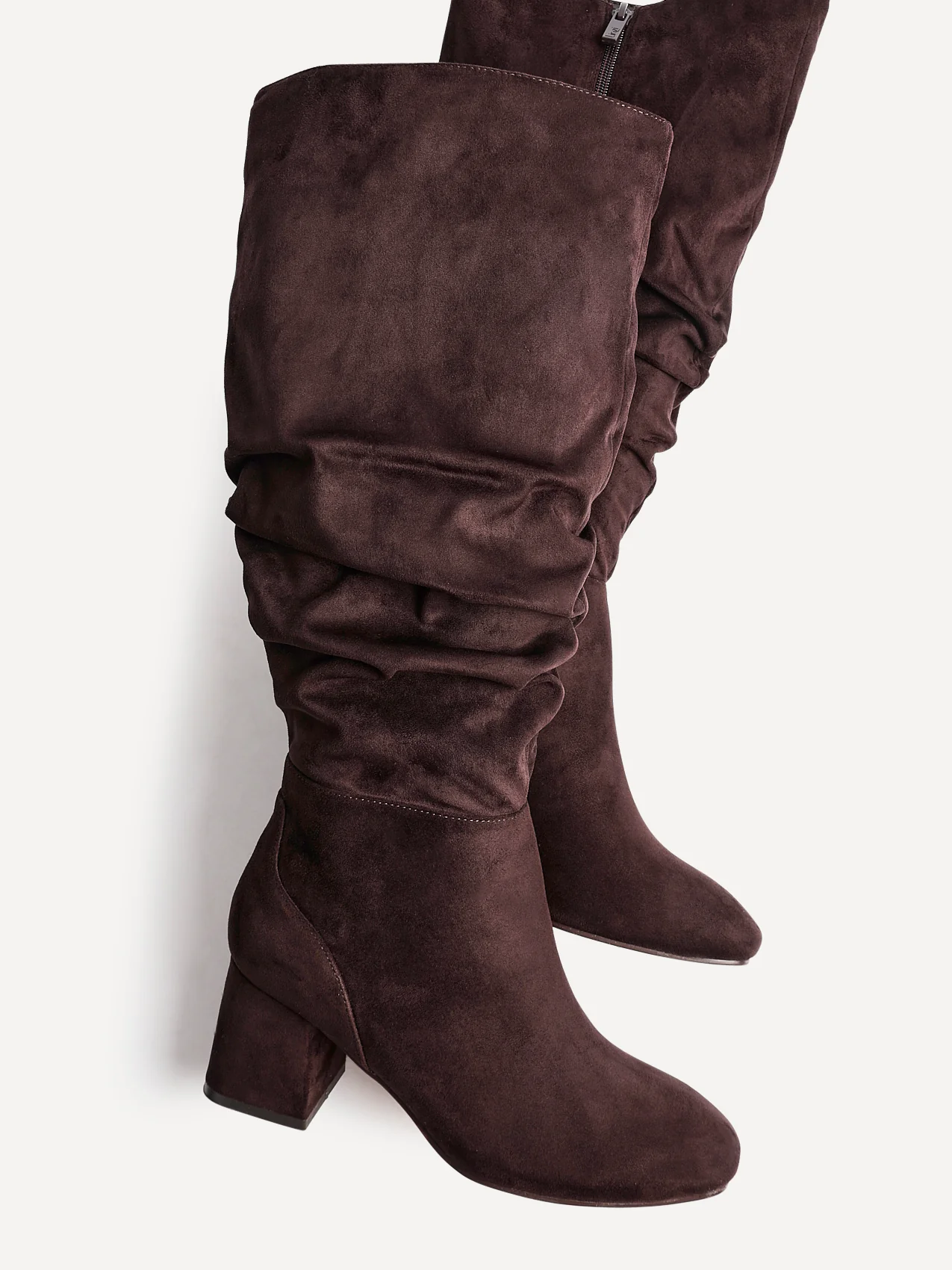 Inferno Wide Fit Brown Long Heeled Boots - Image 5