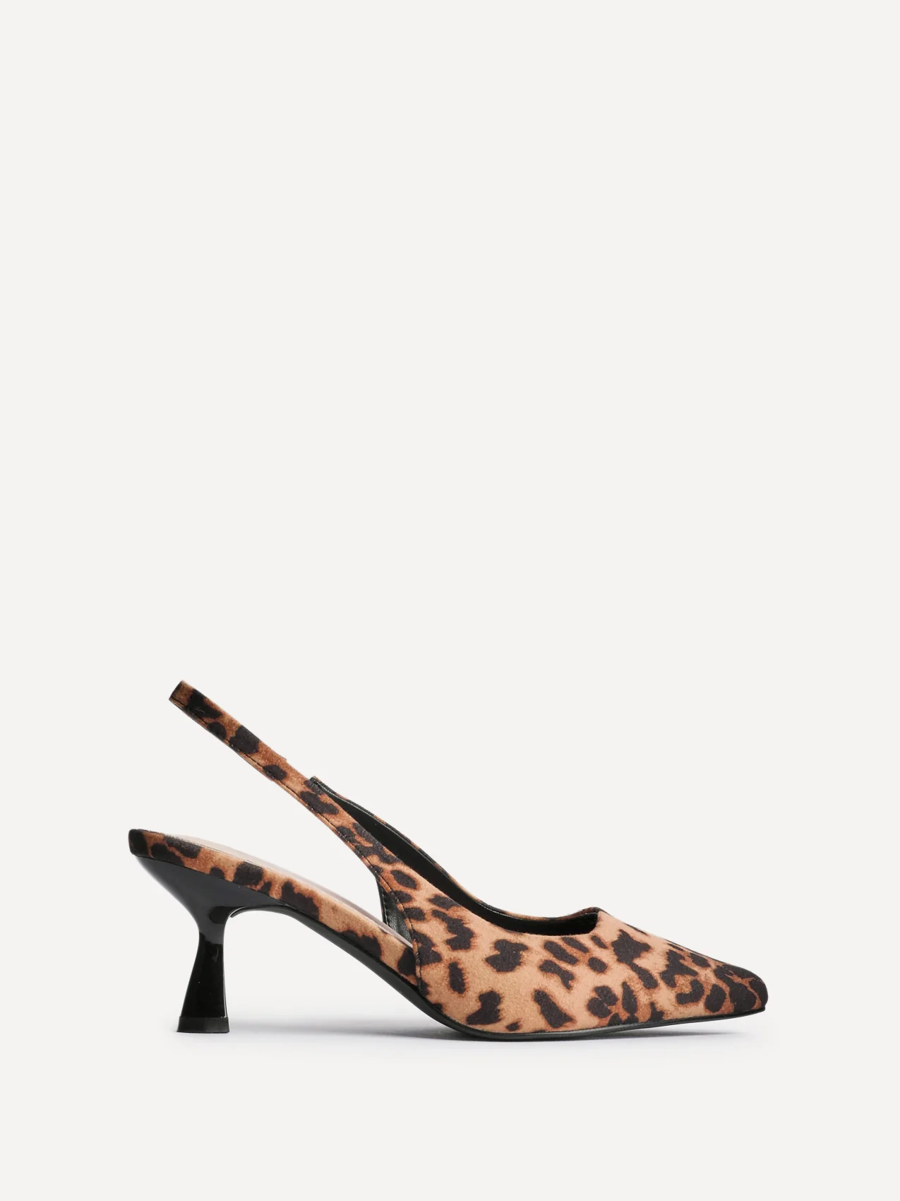 Izzie Wide Fit Leopard Print Court Heels - Image 2