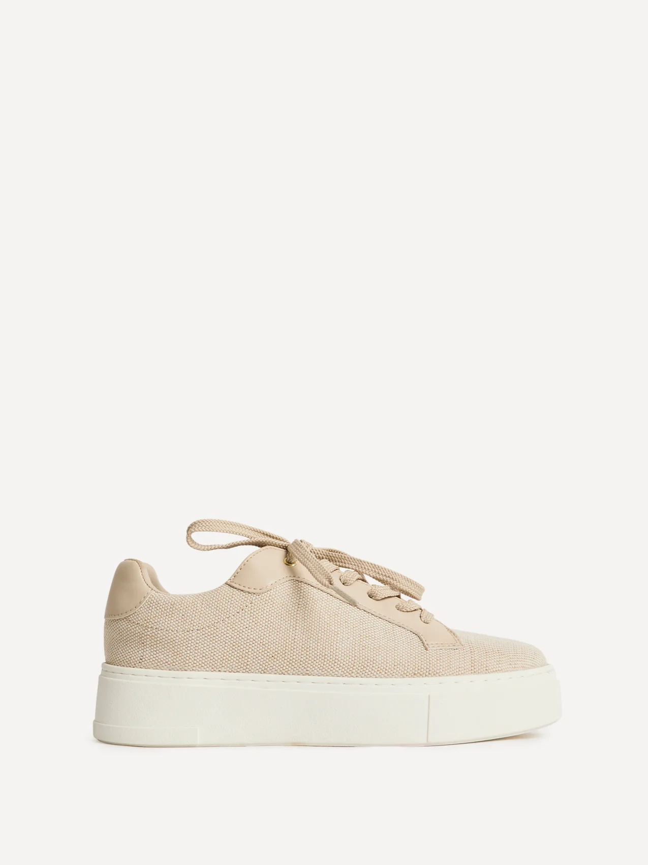Jersey Nude Canvas Trainers - Image 2