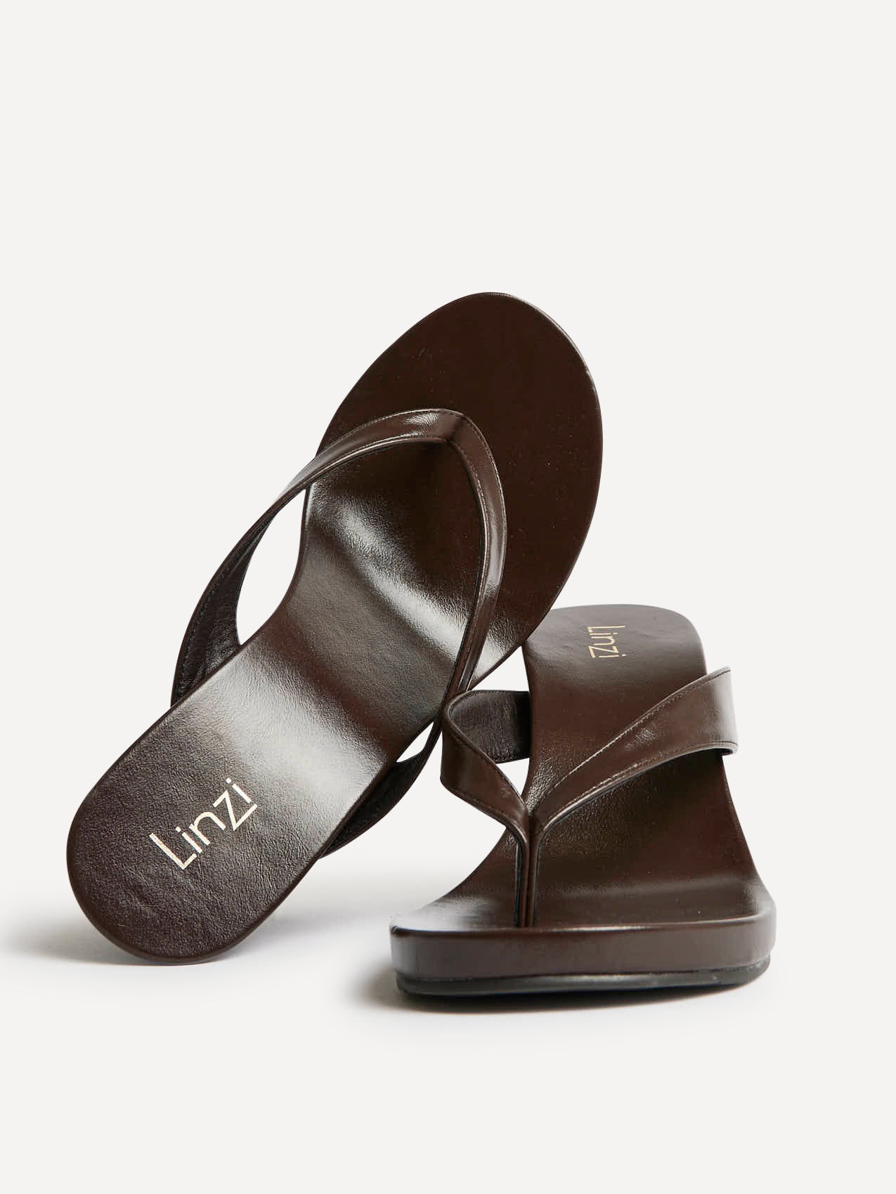 Joia Brown Wedge Mules - Image 5