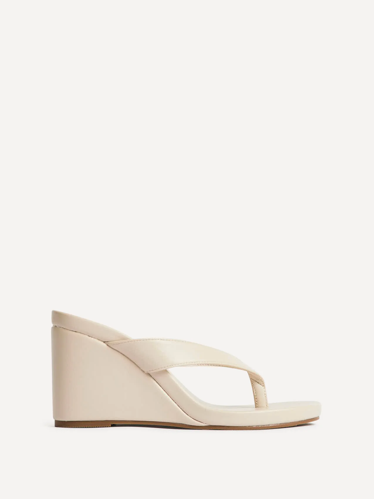 Joia Ivory Wedge Mules - Image 2