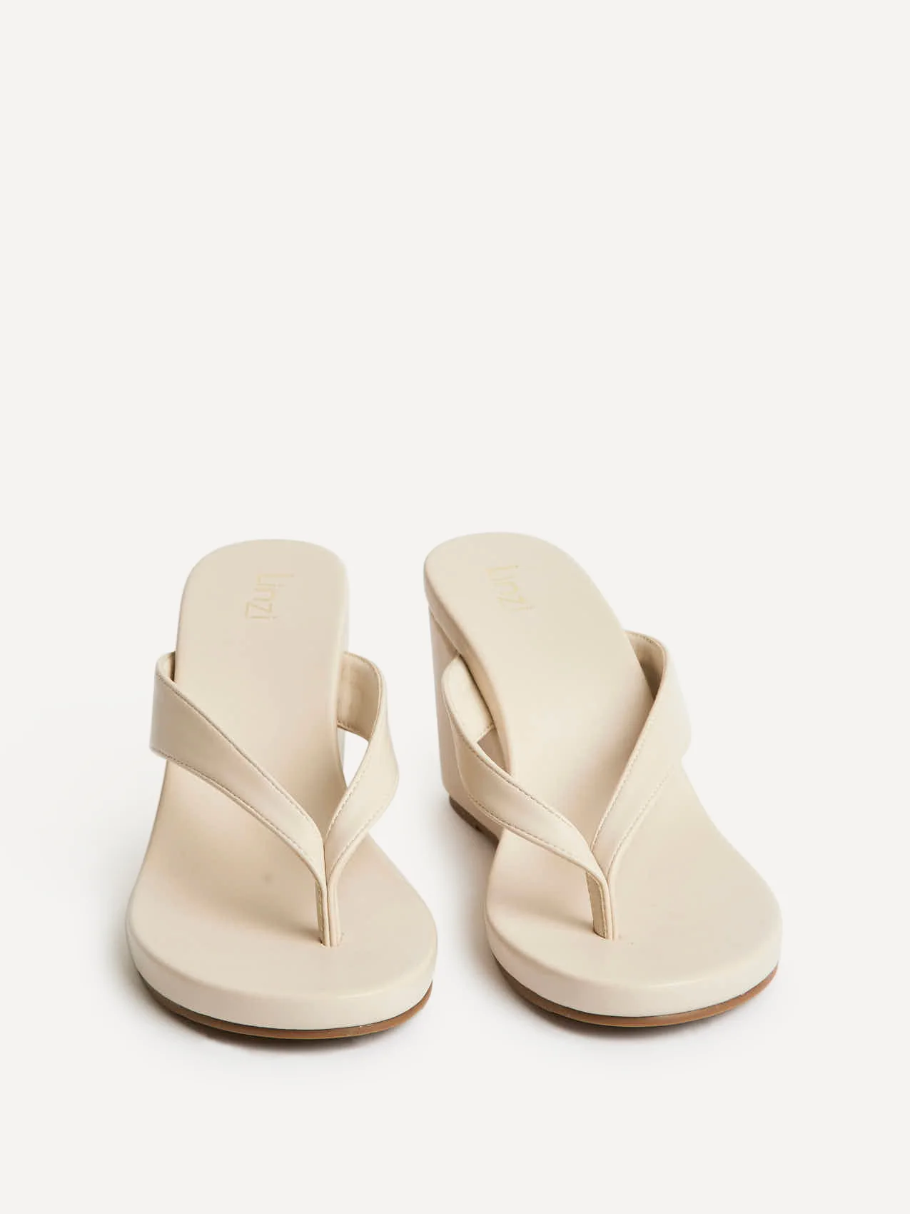 Joia Ivory Wedge Mules - Image 3