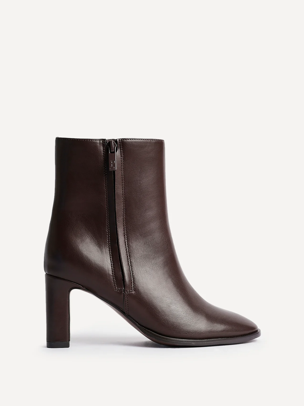 Jonas Brown Block Heeled Ankle Boots - Image 2