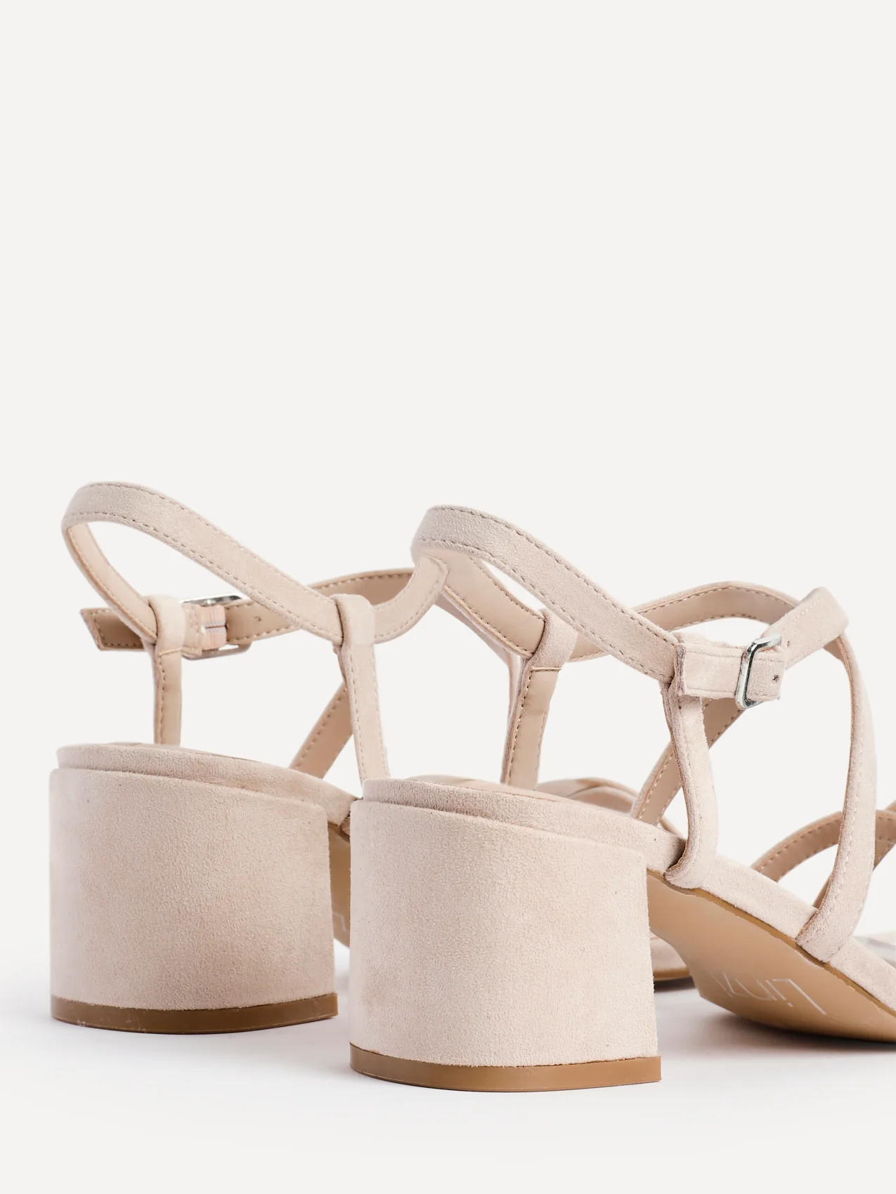 Jovanna Nude Strappy Heeled Sandals - Image 4