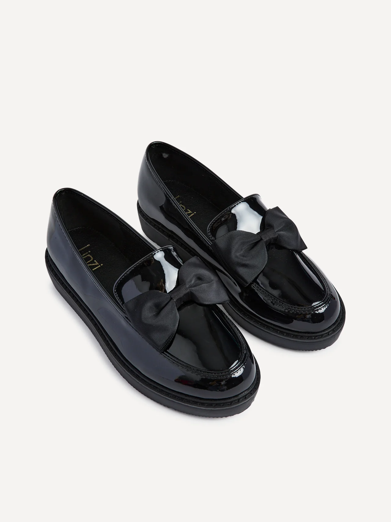 Kailey Wide Fit Black Patent Loafers - Image 5