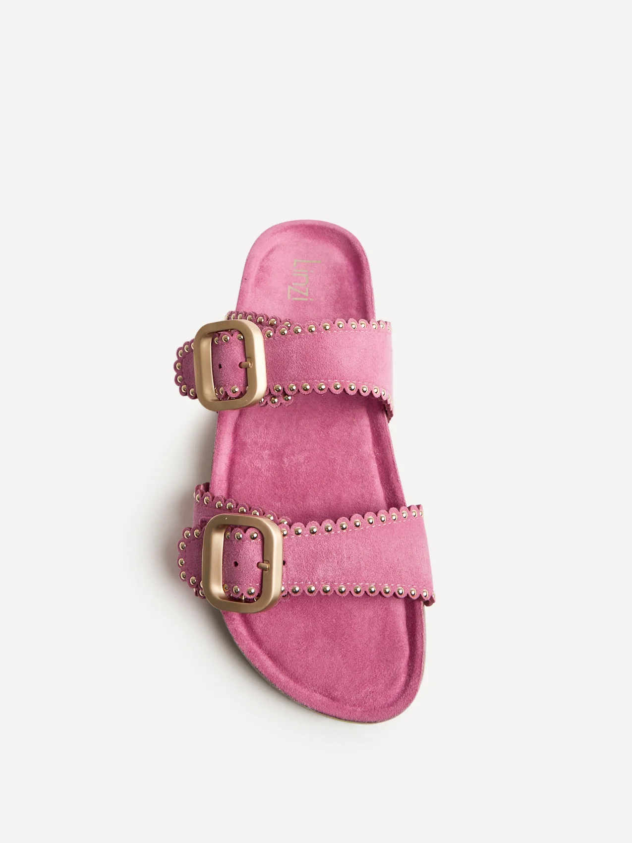Kelsie Fuchsia Double Buckle Sandals - Image 4