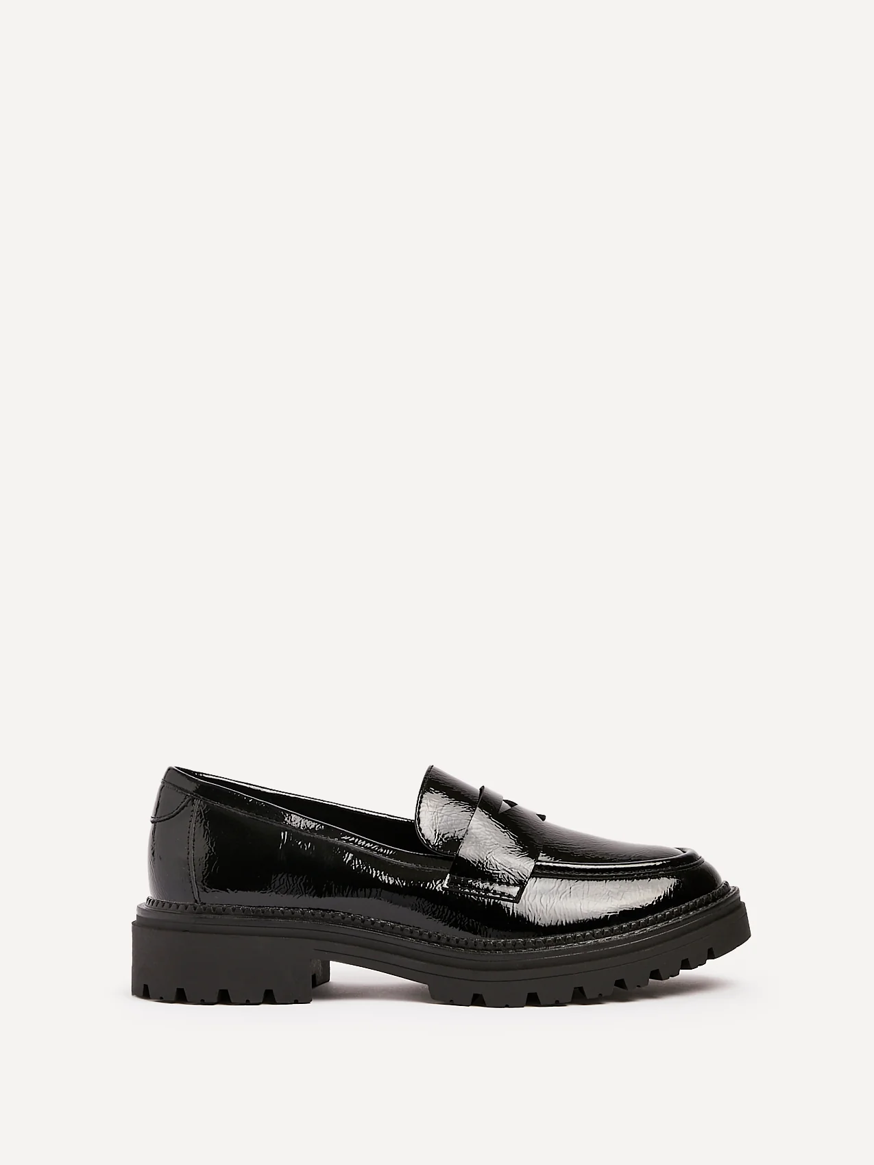 Lesson Black Patent Chunky Loafers - Image 2