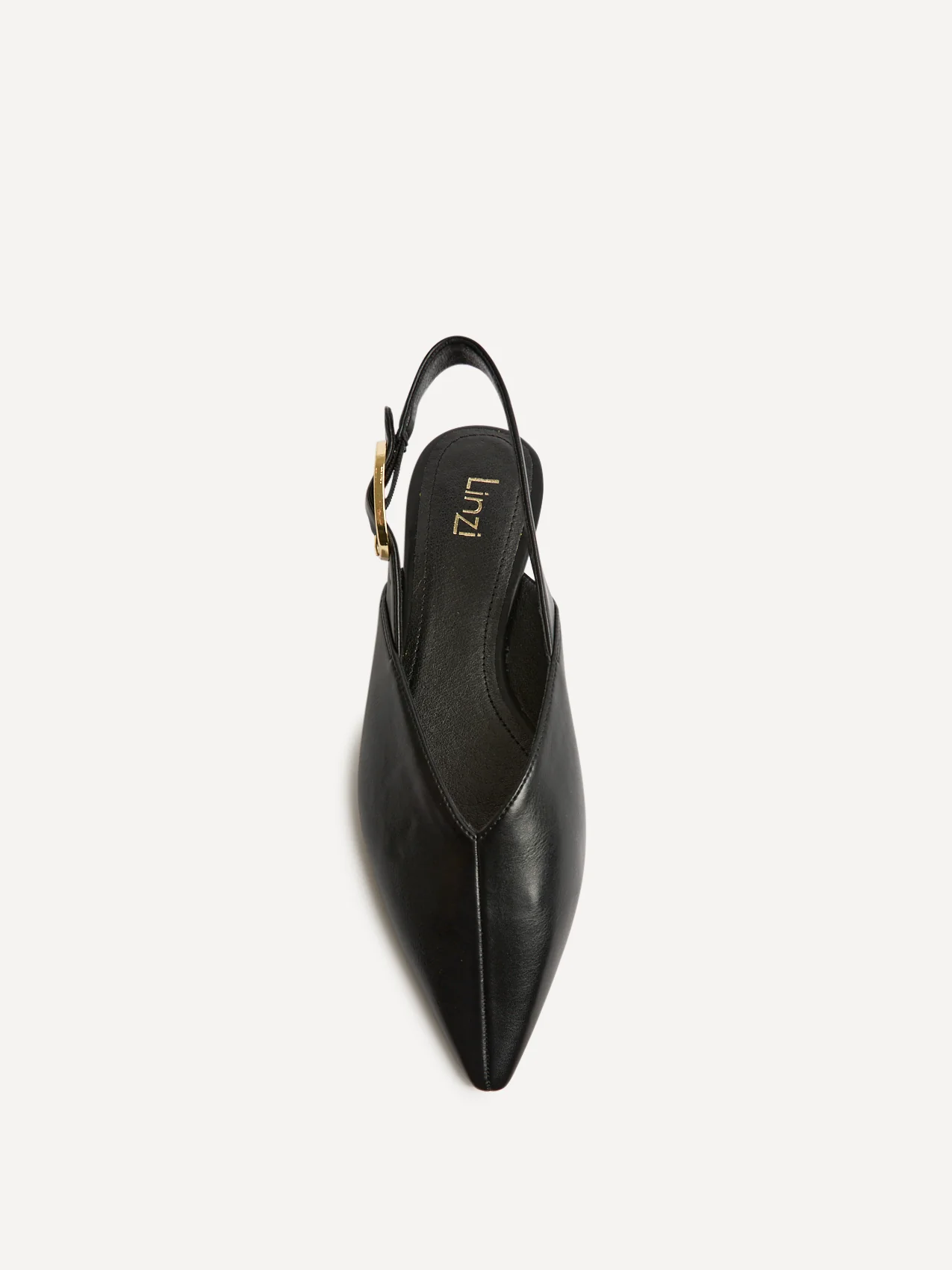 Lorna Black Faux Leather Ballet Flats - Image 4