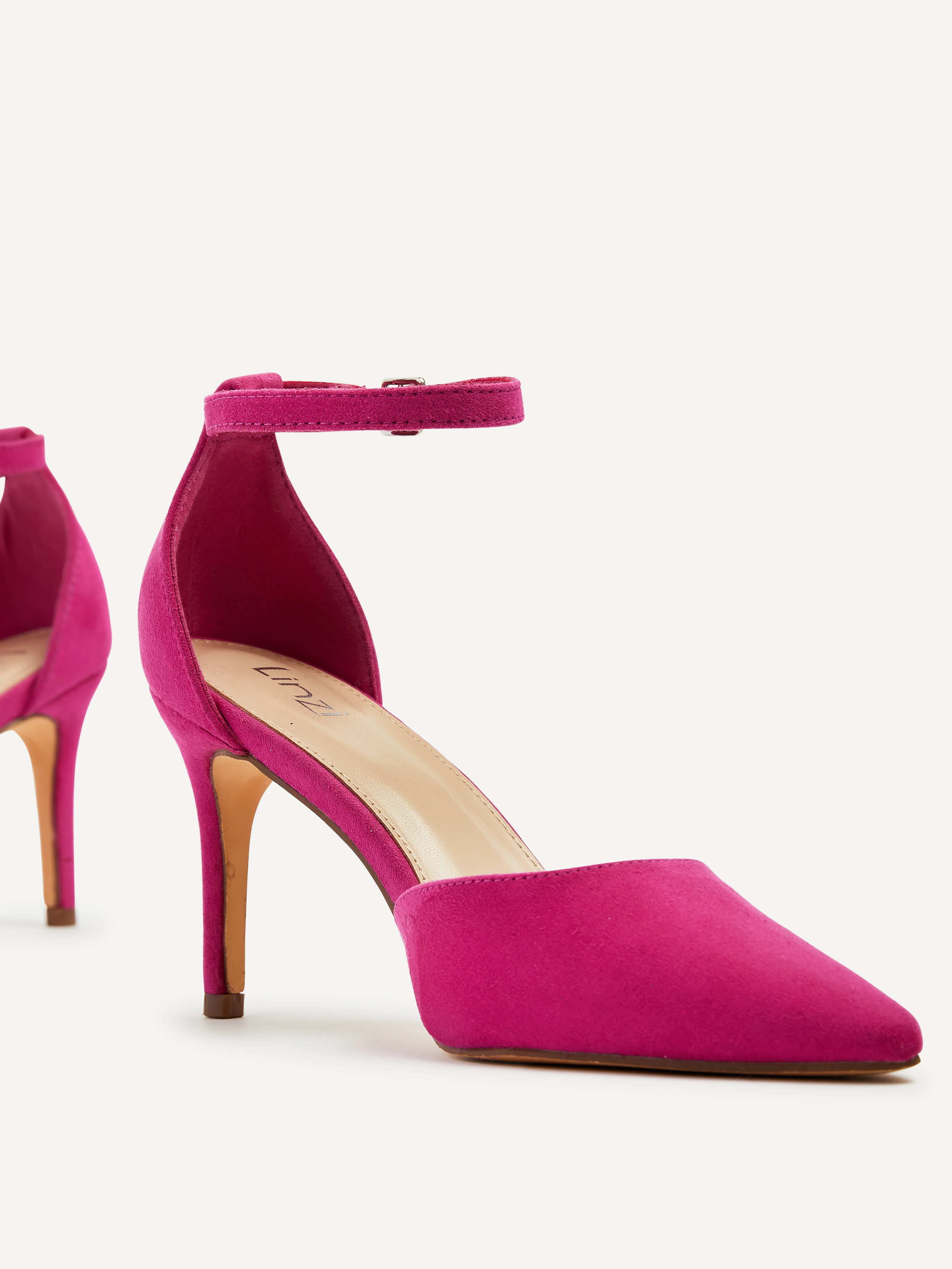 Maci Fuchsia Faux Suede Court Heels - Image 4