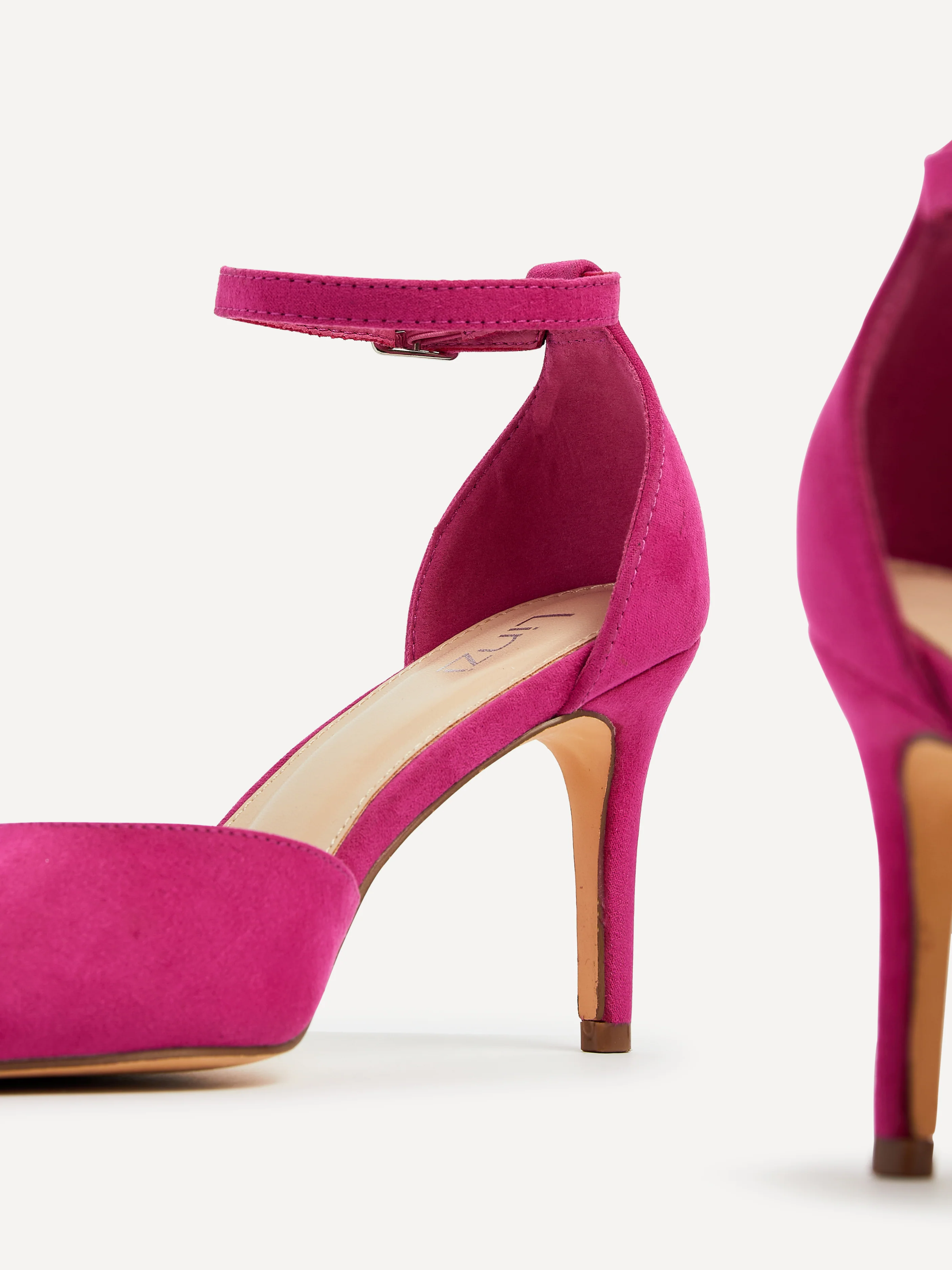 Maci Fuchsia Faux Suede Court Heels - Image 5