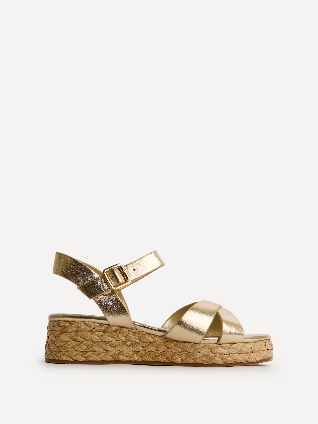 Magnolia Gold Flatform Sandals - Image 2