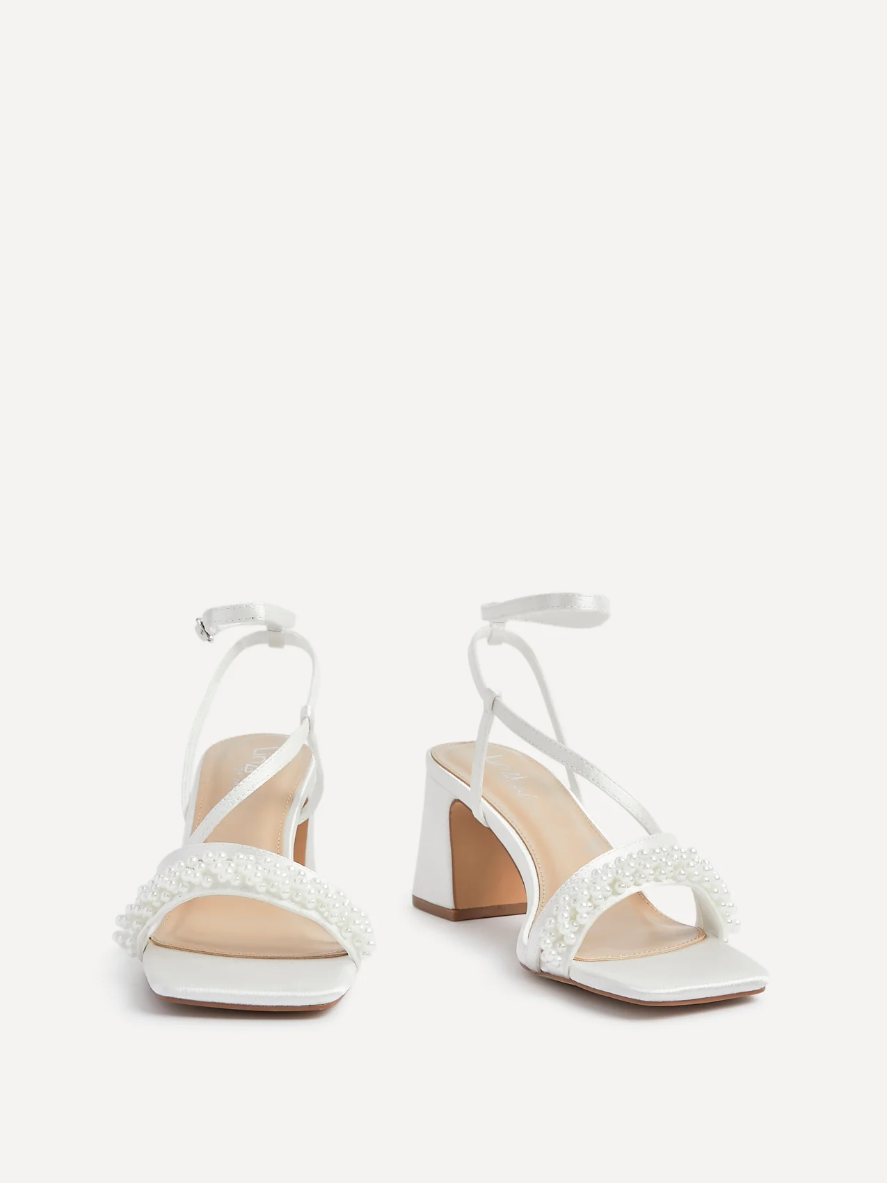 Maisie Bridal Satin Strappy Heels - Image 3
