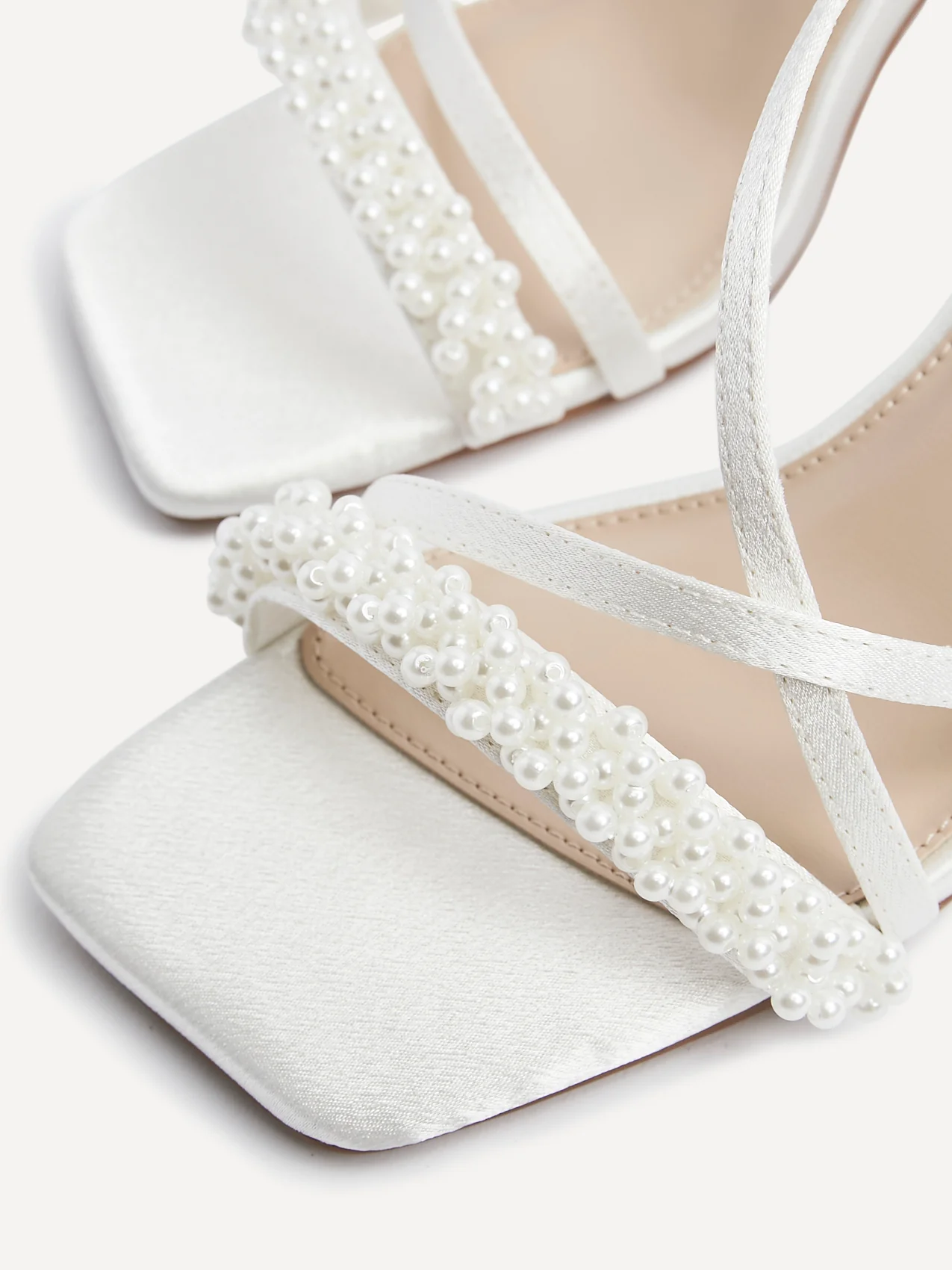 Maisie Bridal Satin Strappy Heels - Image 4