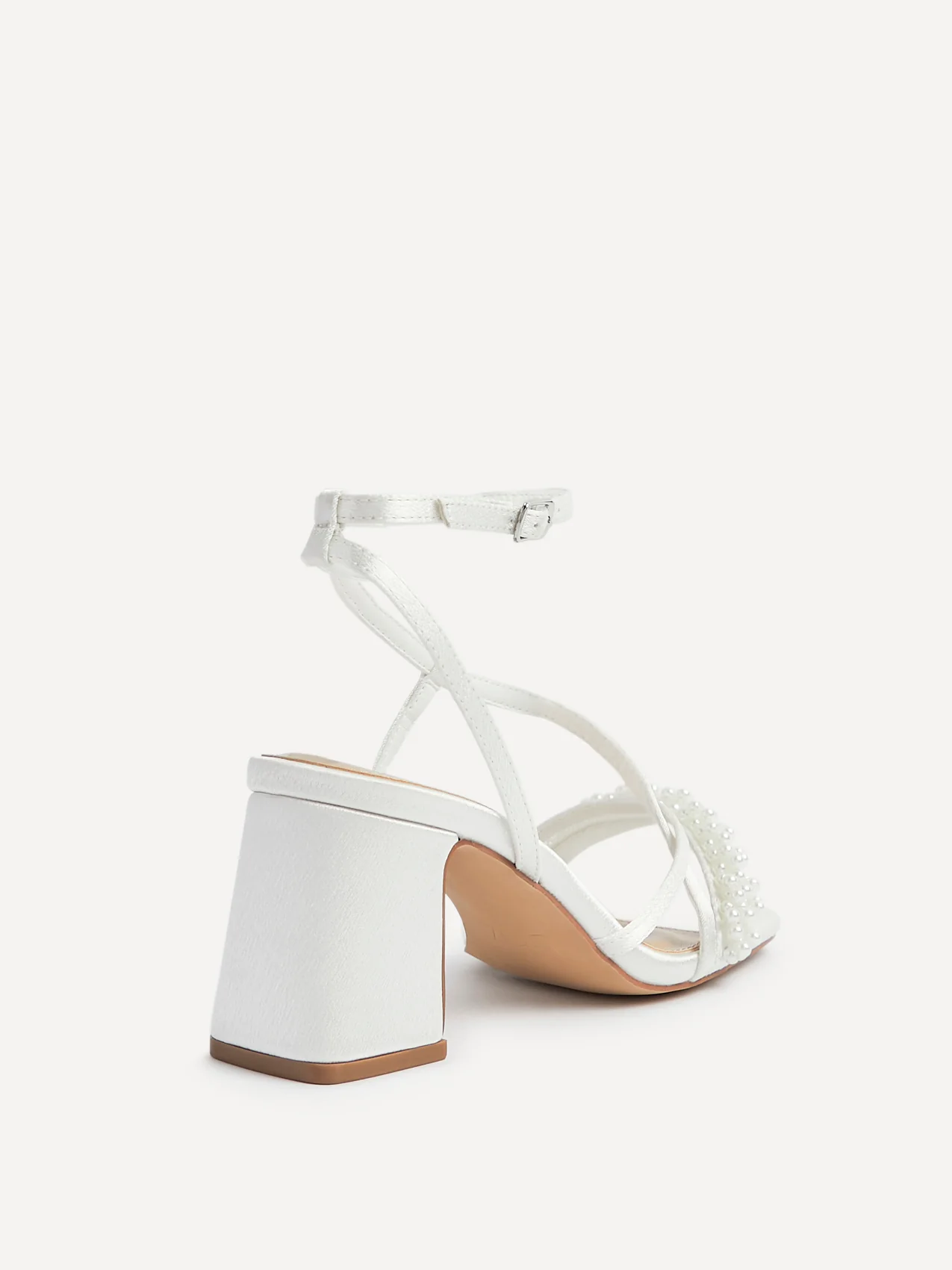 Maisie Bridal Satin Strappy Heels - Image 5