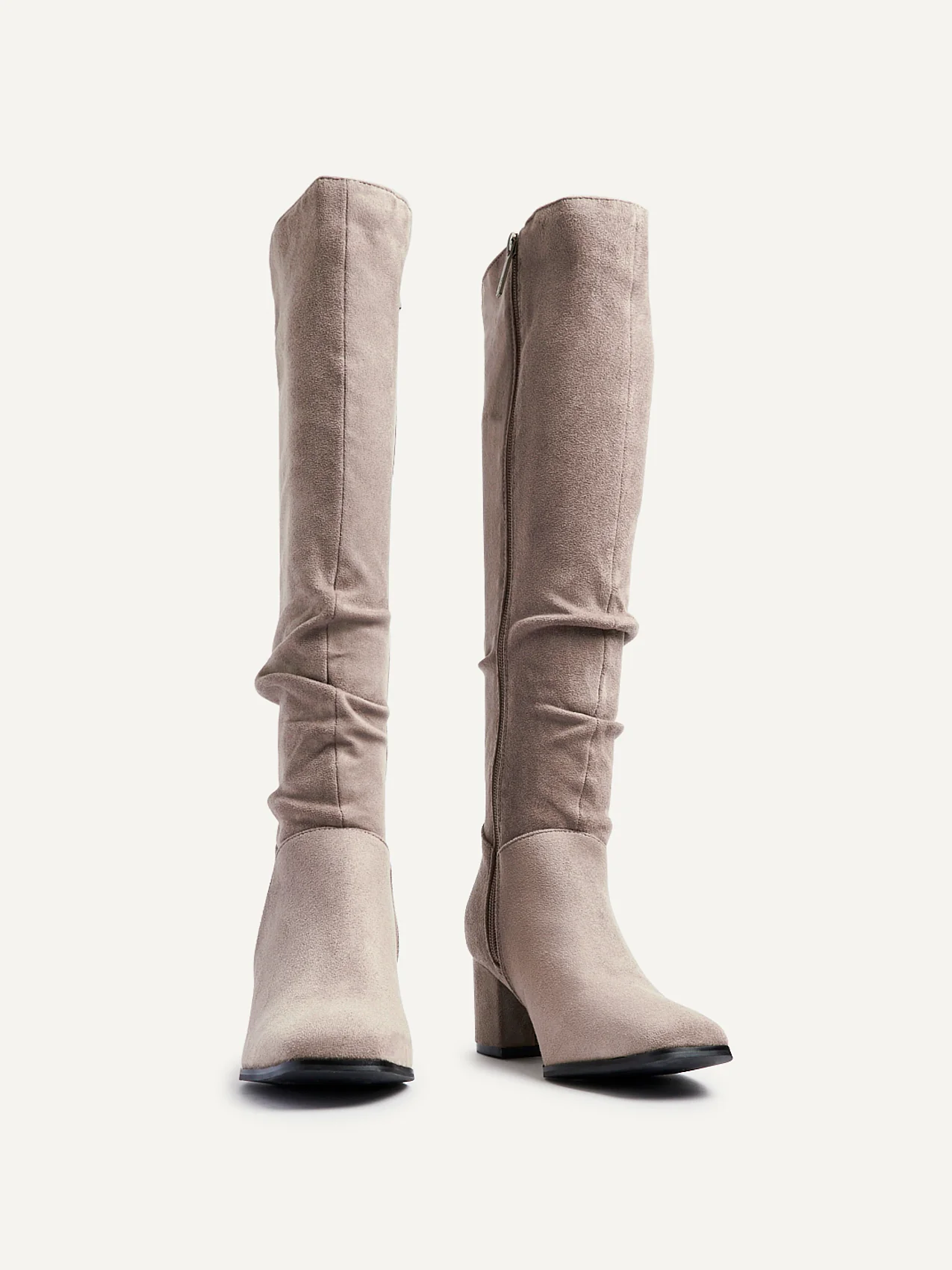 Margot Mocha Long Heeled Boots - Image 3