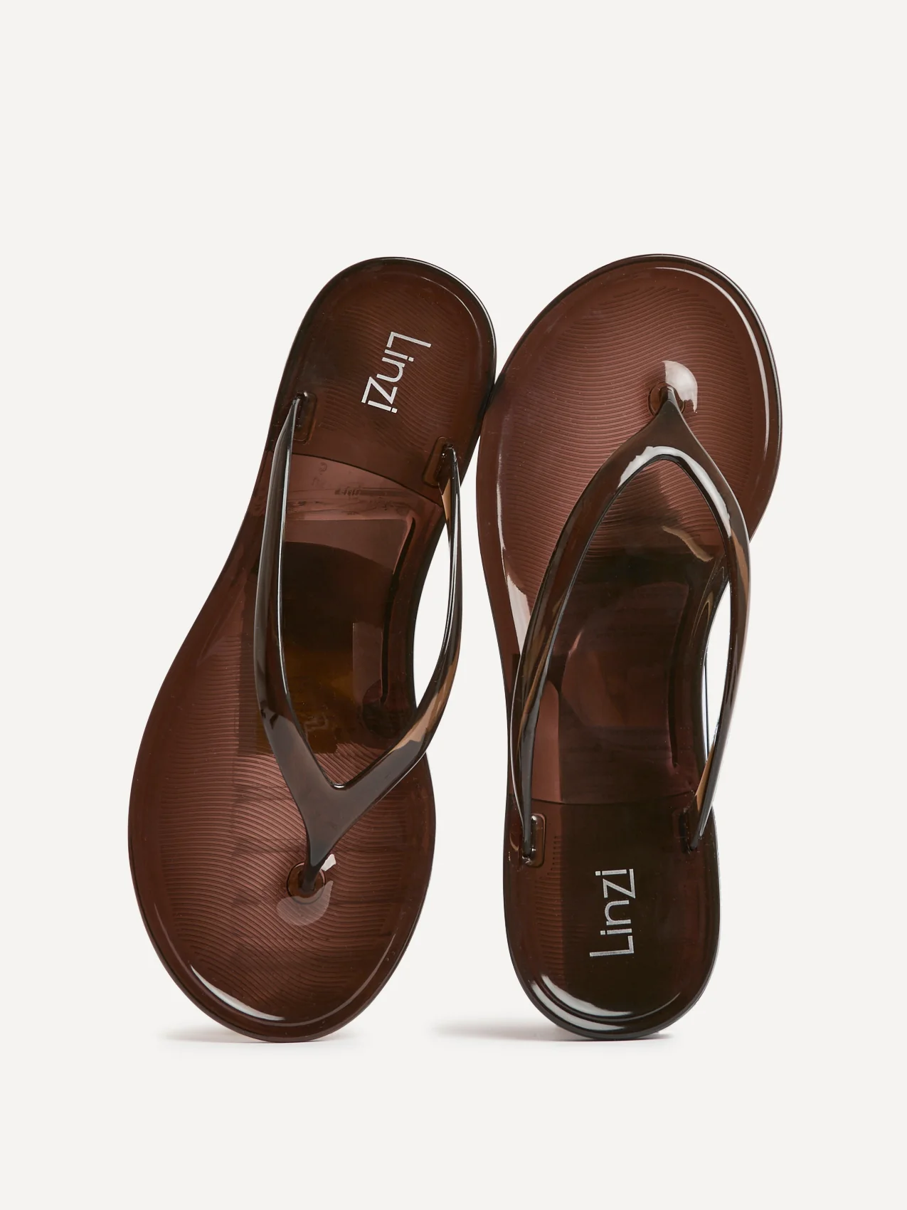 Marine Brown Jelly Flip Flops - Image 5