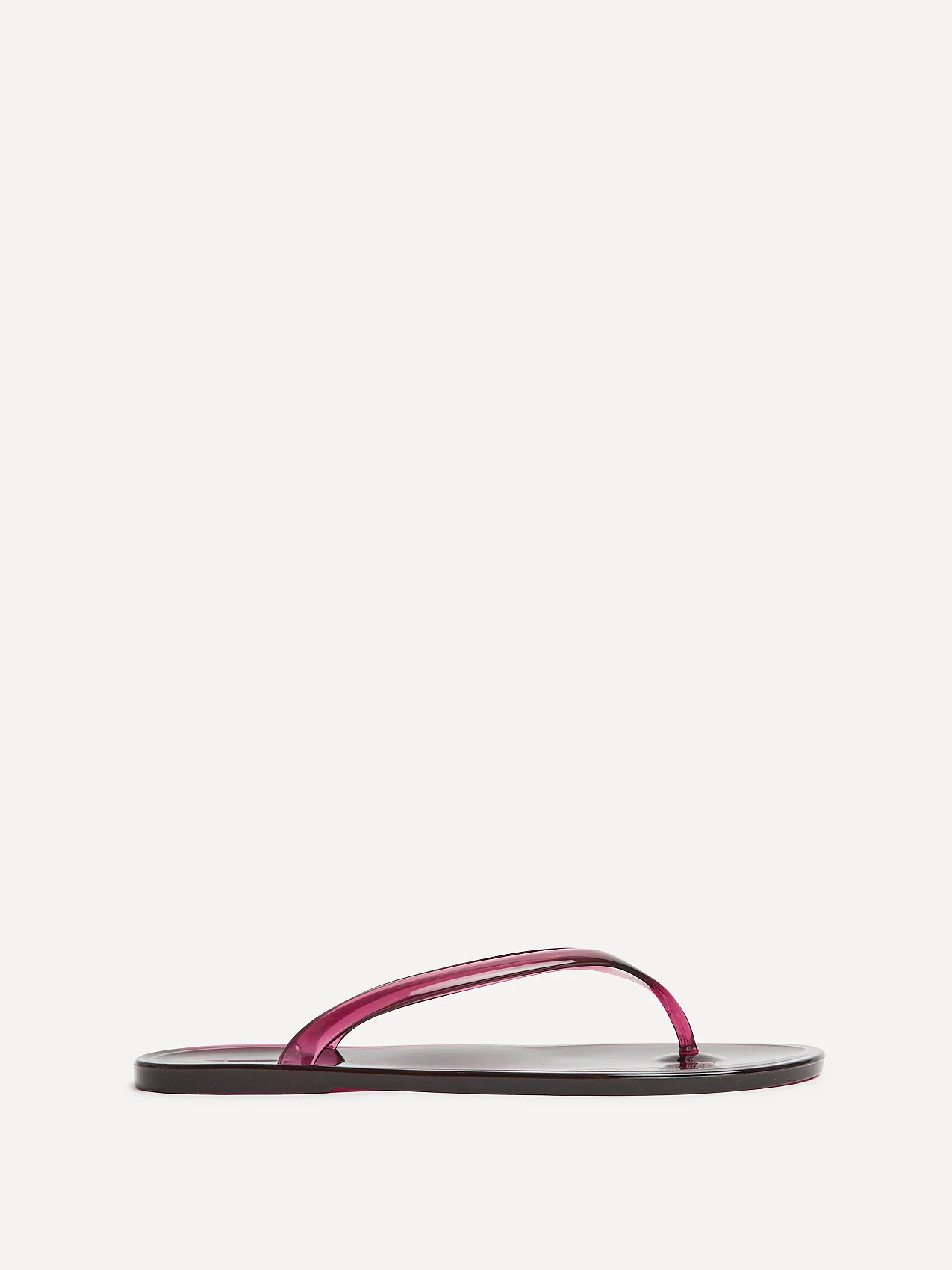 Marine Burgundy Jelly Flip Flops - Image 2