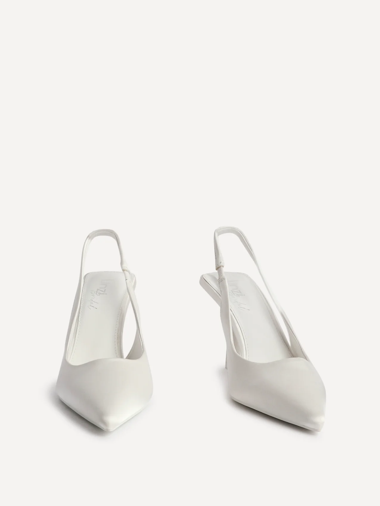 Matched Bridal Ivory Satin Court Heels - Image 3