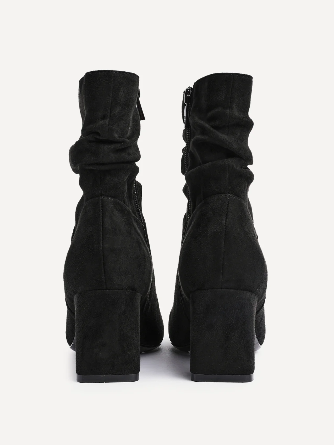Maven Black Block Heeled Ankle Boots - Image 5
