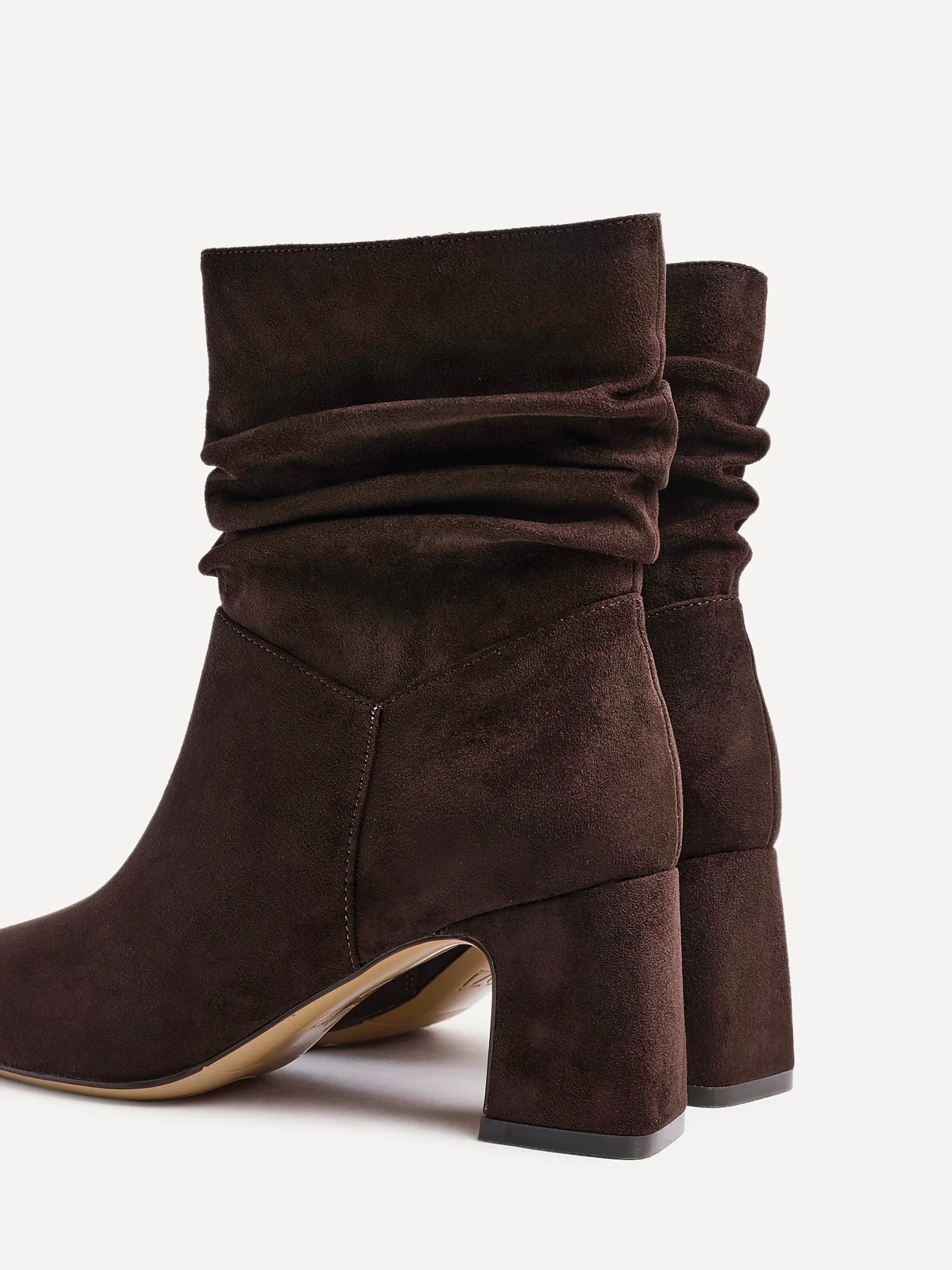 Maven Brown Block Heeled Ankle Boots - Image 5