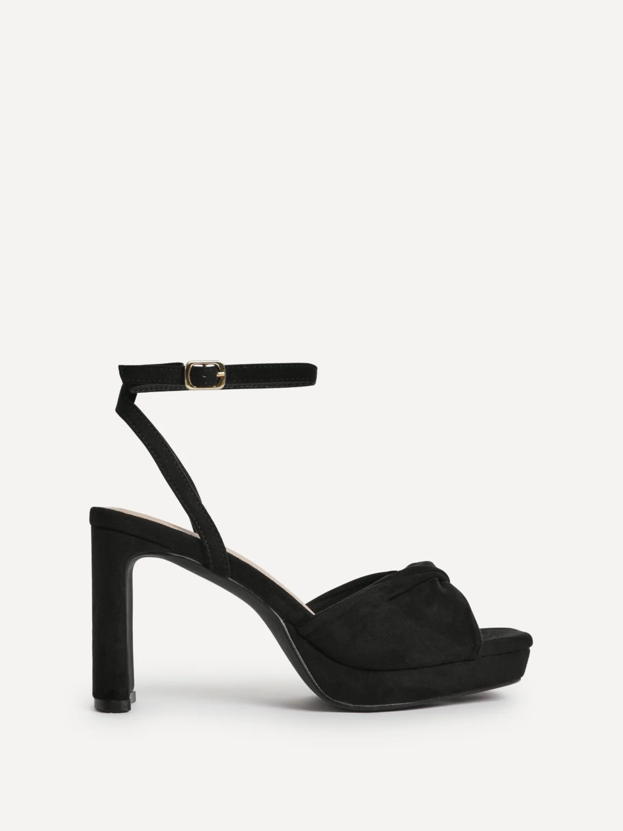 Mavie Black Platform Heeled Sandals - Image 2