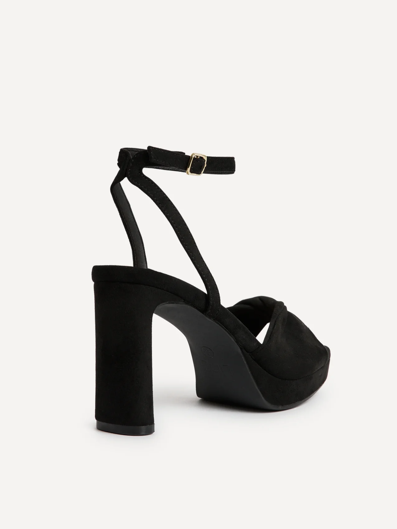 Mavie Black Platform Heeled Sandals - Image 5