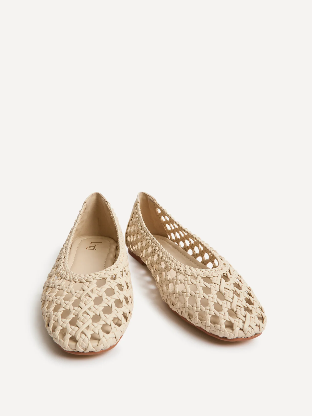 Melina Ivory Handwoven Ballet Flats - Image 3