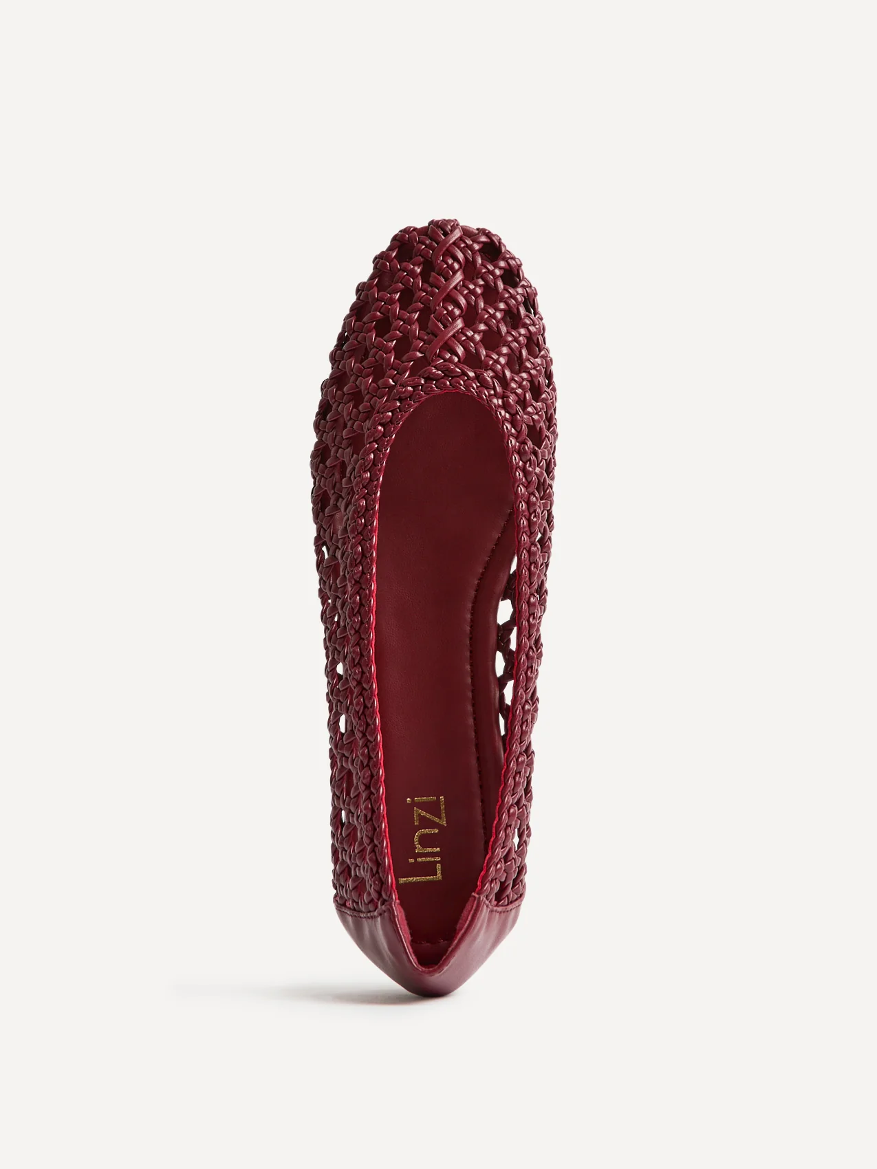 Melina Red Handwoven Ballet Flats - Image 5