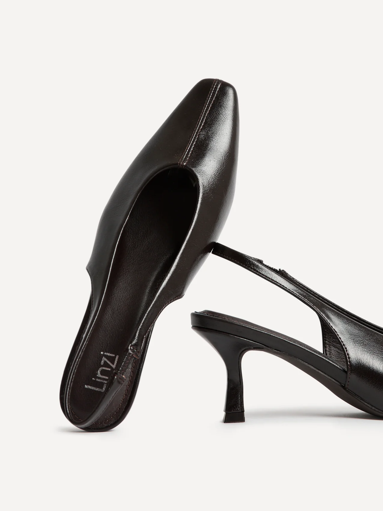 Method Brown Square Toe Court Heels - Image 5
