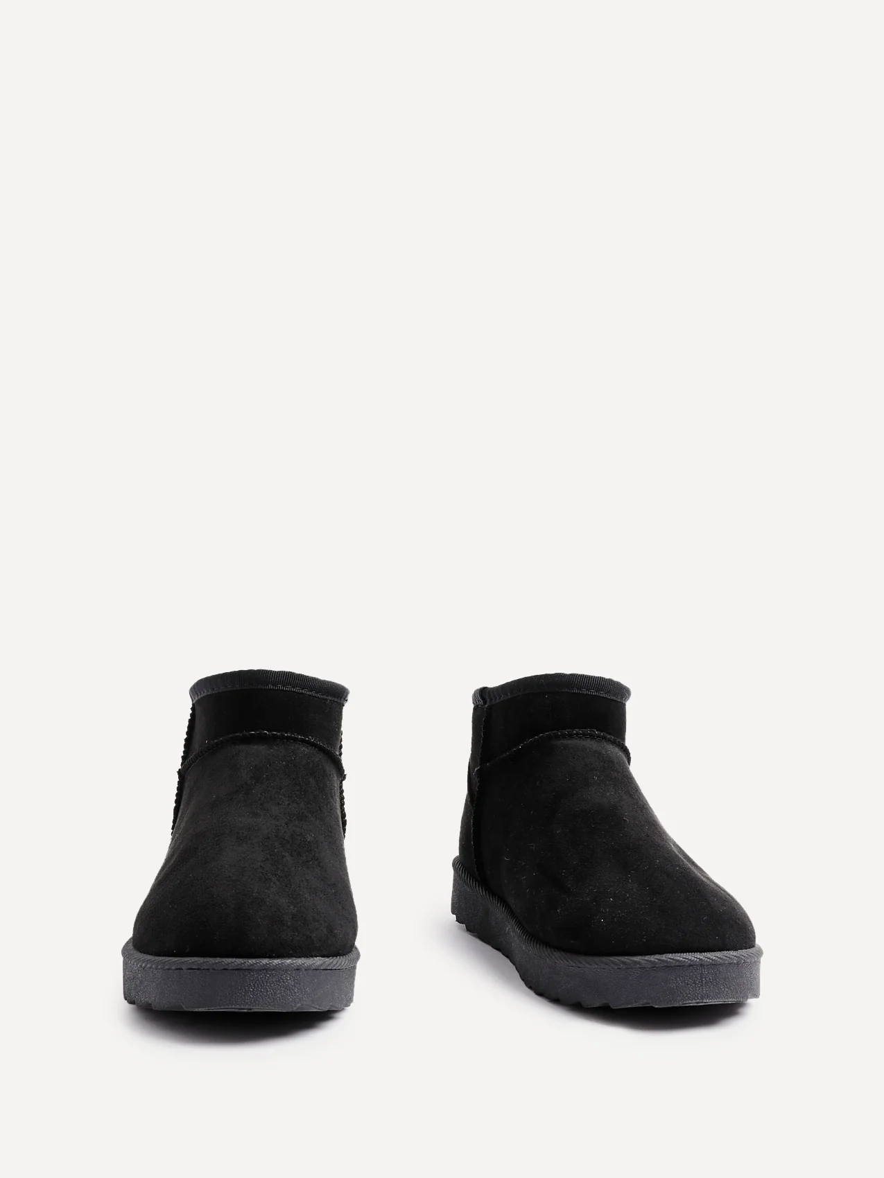 Ultra Mini Addy Black Fur Ankle Boots - Image 3