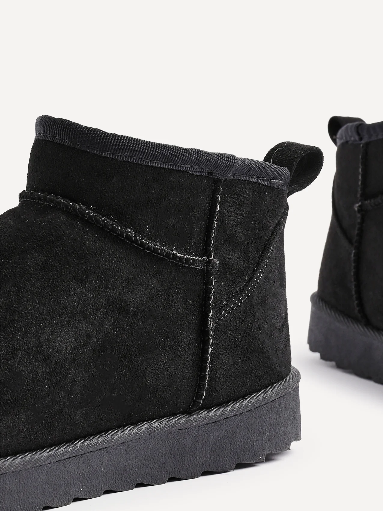 Ultra Mini Addy Black Fur Ankle Boots - Image 4