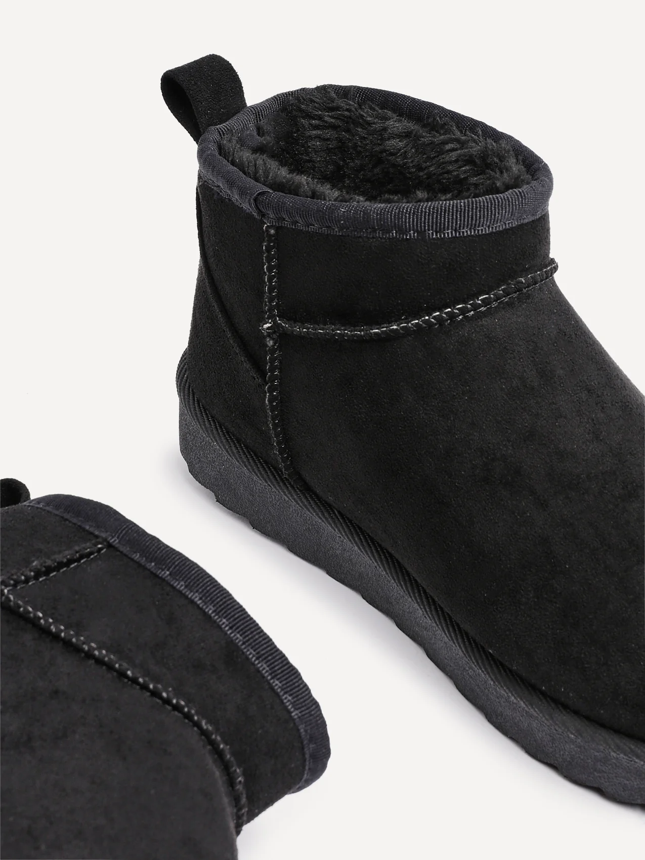 Ultra Mini Addy Black Fur Ankle Boots - Image 5