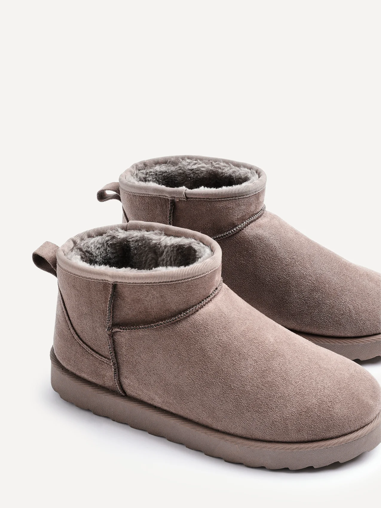 Ultra Mini Addy Mocha Fur Ankle Boots - Image 5
