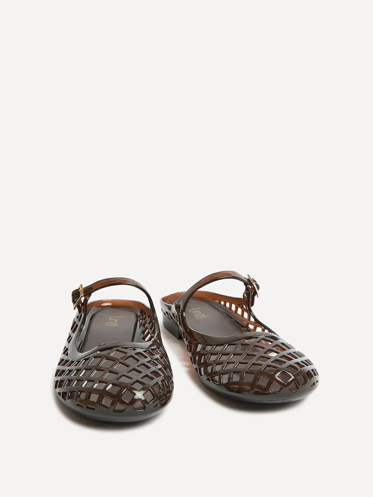 Mirage Brown Jelly Slip On Sandals - Image 3