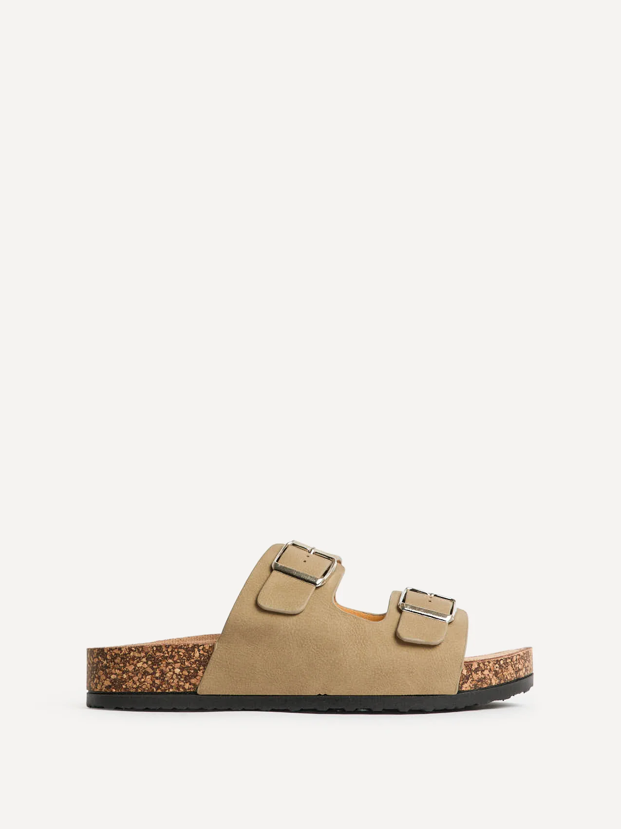 Mission Taupe Soft Footbed Double Buckle Sandals - Image 2