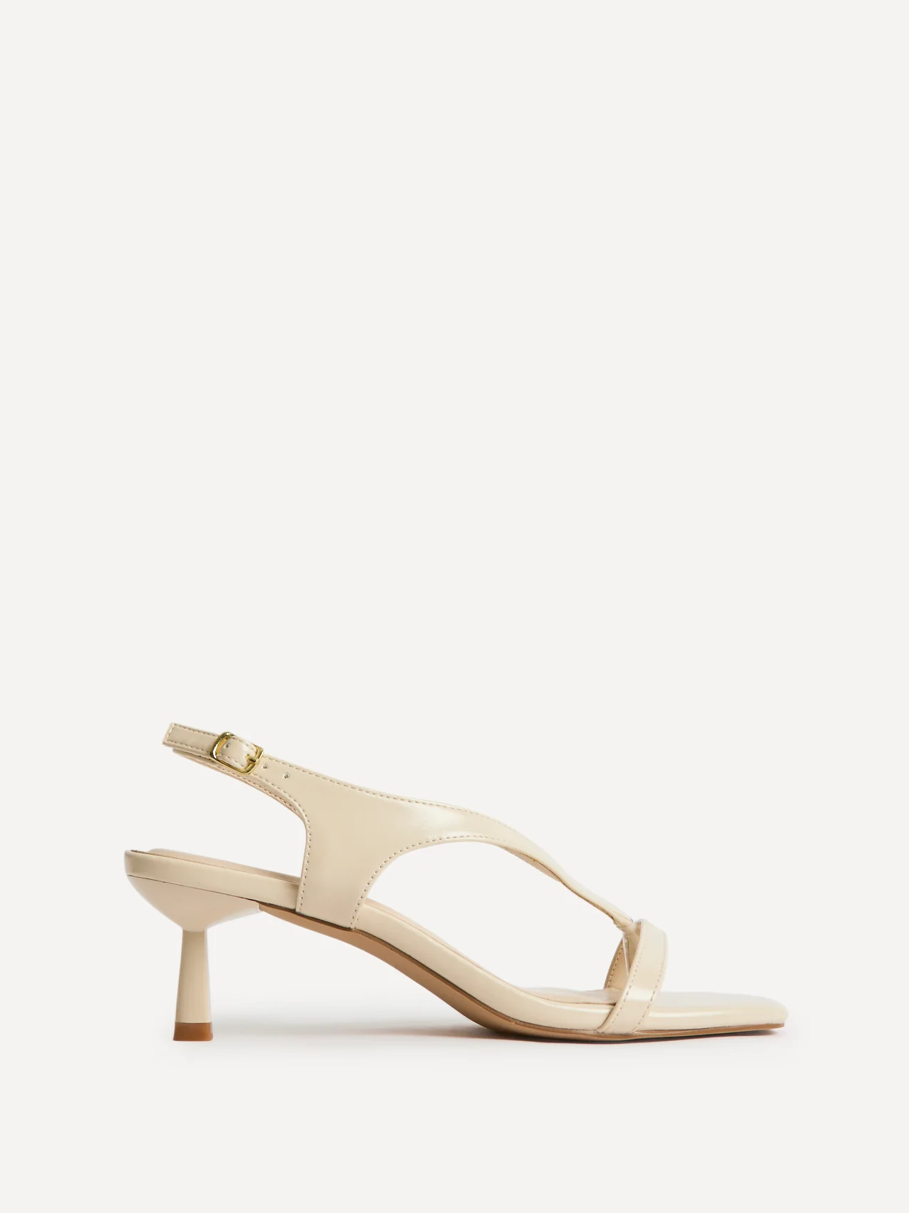Myth Beige Heeled Sandals - Image 2