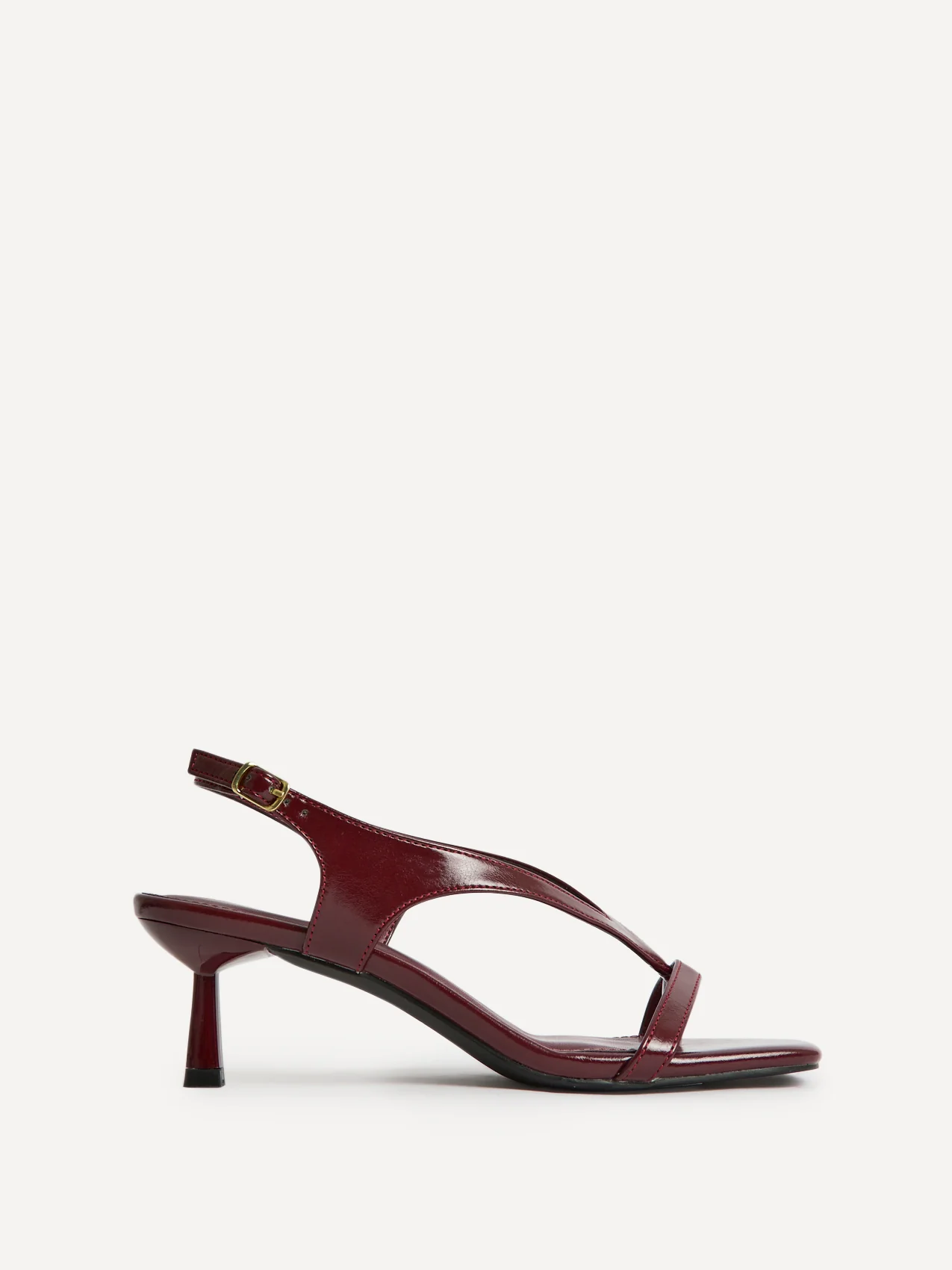 Myth Burgundy Heeled Sandals - Image 2
