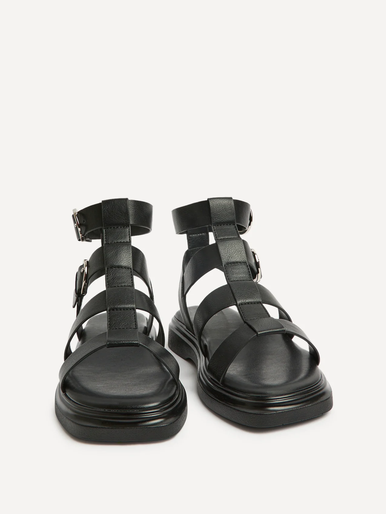 Naya Black Gladiator Style Sandals - Image 3