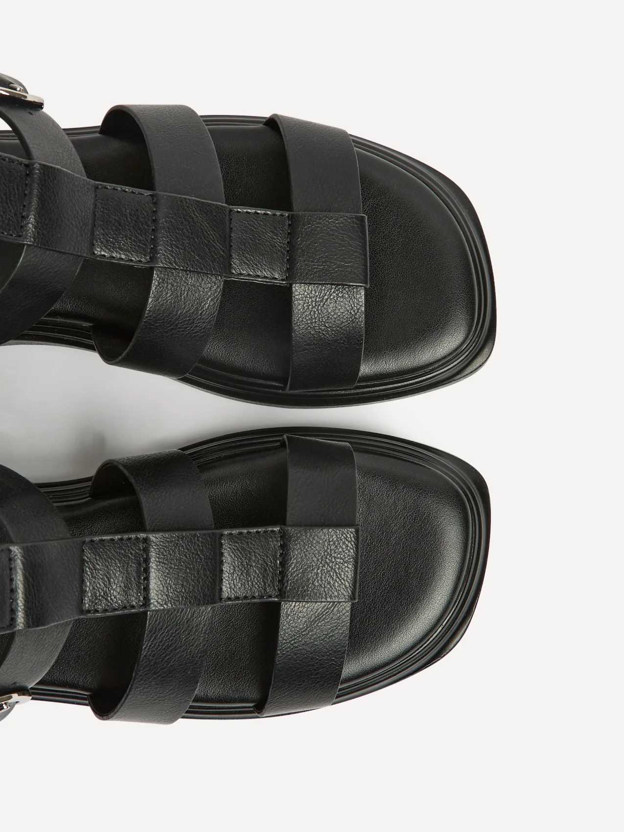 Naya Black Gladiator Style Sandals - Image 5