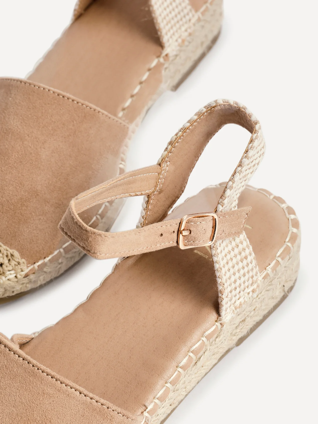Neroli Taupe Closed Toe Espadrille Sandals - Image 4