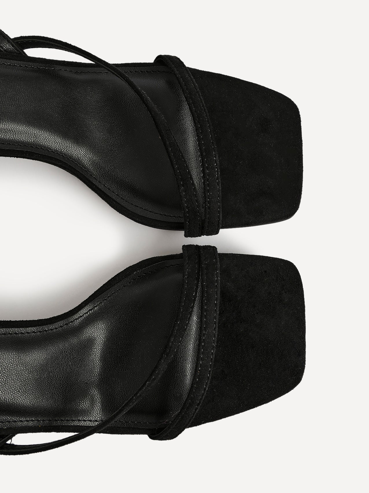 Nicole Black Faux Suede Strappy Heels - Image 5