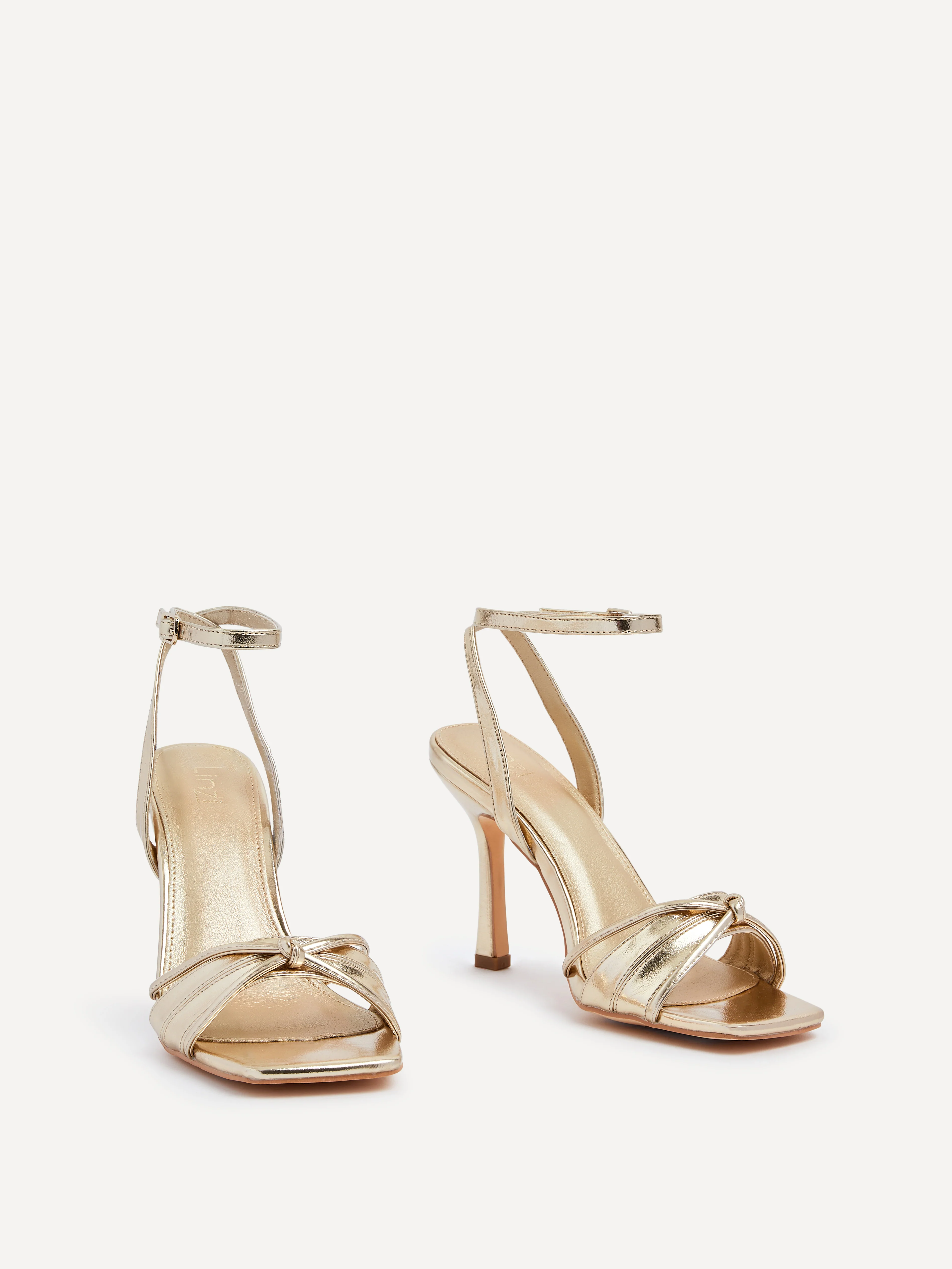 Nola Gold Knotted Heels - Image 2