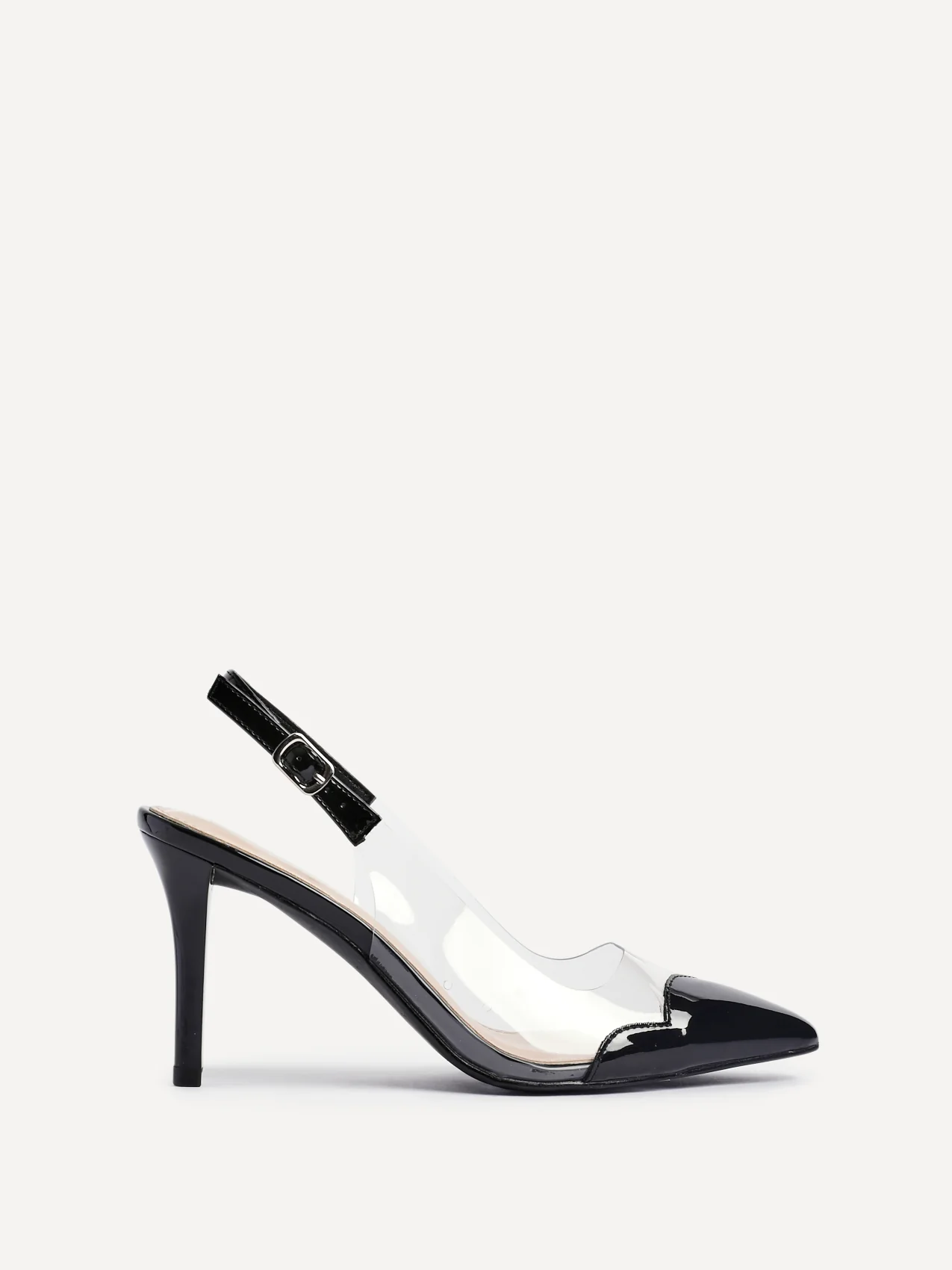 Nolita Black Perspex Court Heels