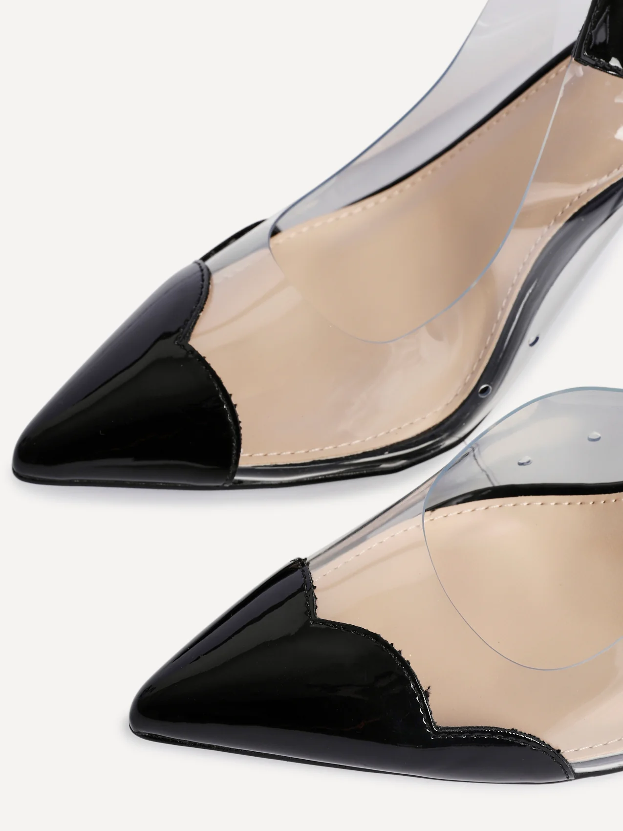 Nolita Black Perspex Court Heels - Image 4