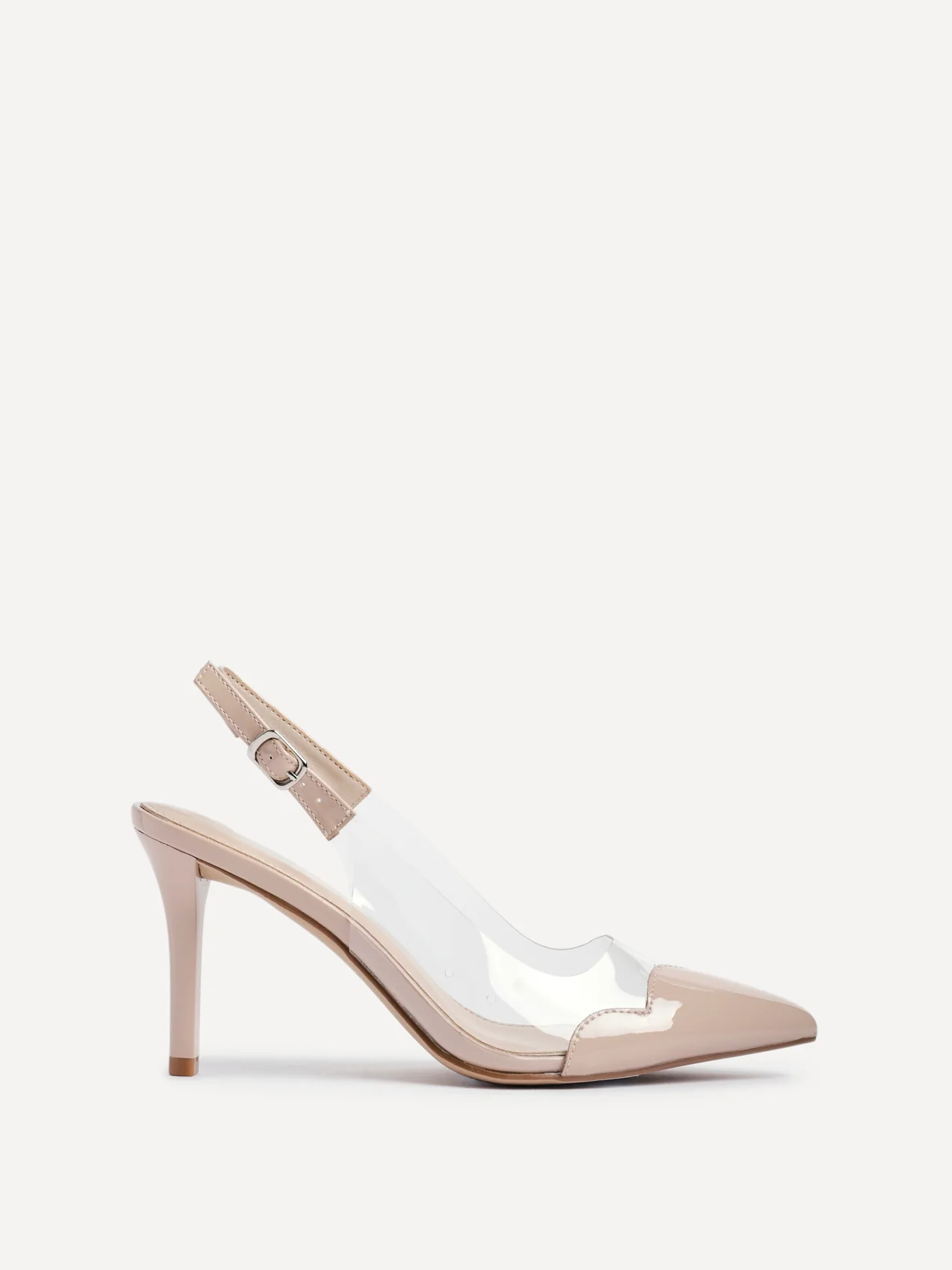 Nolita Nude Perspex Court Heels - Image 2